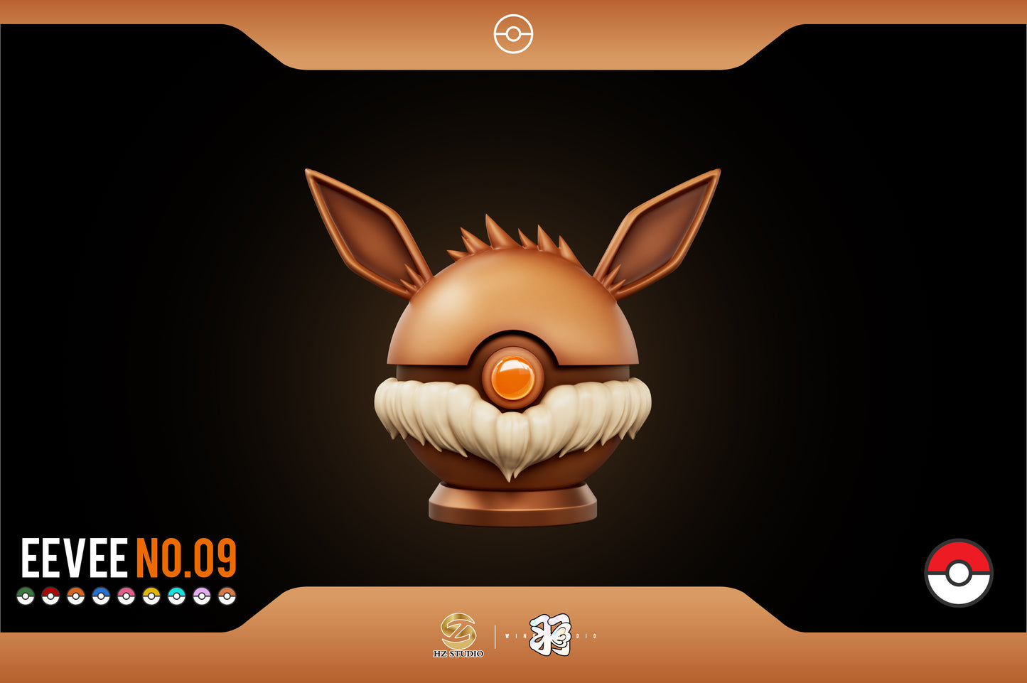 WING x HZ STUDIO – POKEMON: EEVEE POKE BALL SERIES 09. EEVEE POKE BALL [PRE-ORDER]