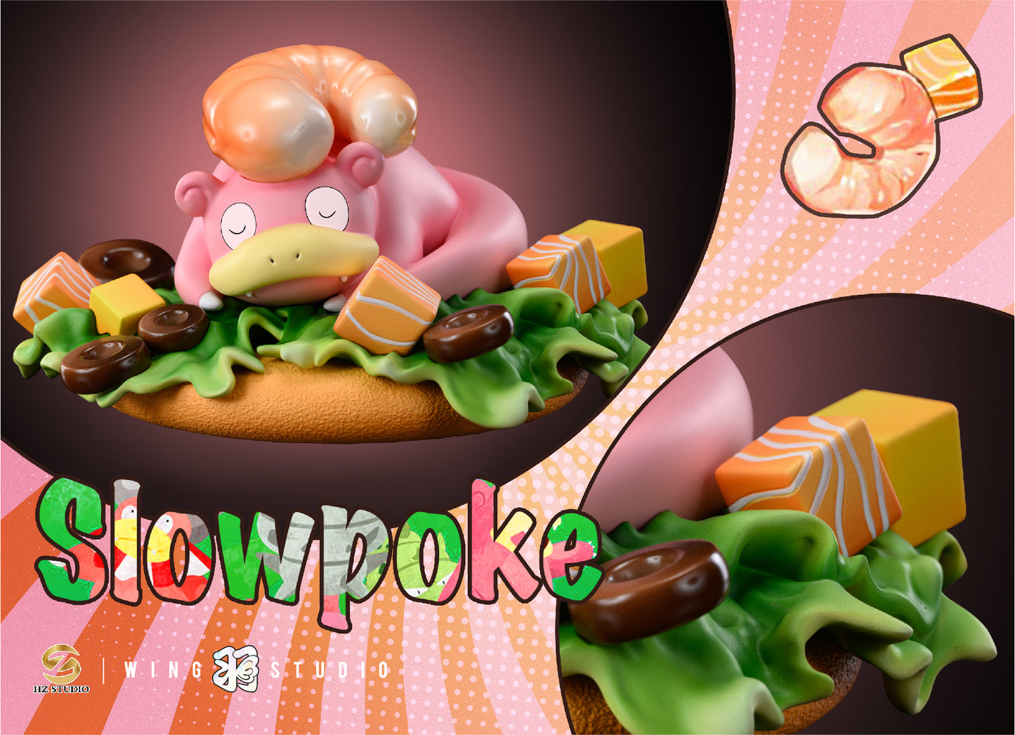 WING x HZ STUDIO – POKEMON: FOOD SERIES 01. SLOWPOKE SANDWICH [IN STOCK]