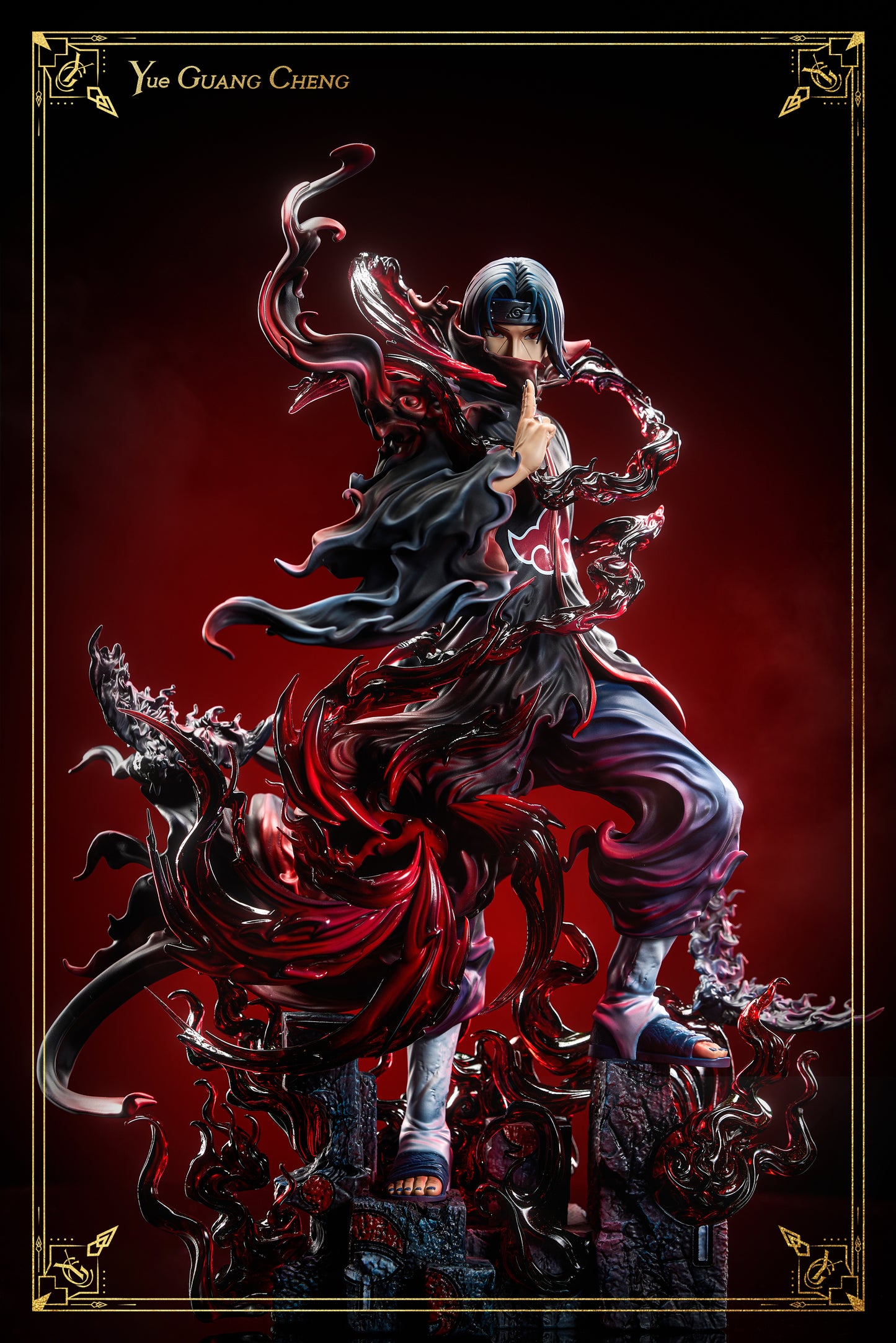 YUE GUANG CHENG STUDIO – NARUTO: UKIYO-E ART STYLE SERIES 1. ITACHI UCHIHA [IN STOCK]