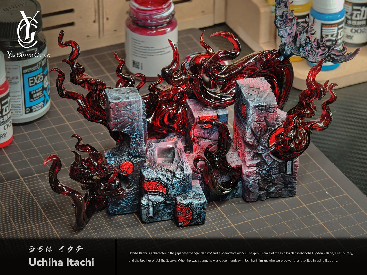 YUE GUANG CHENG STUDIO – NARUTO: UKIYO-E ART STYLE SERIES 1. ITACHI UCHIHA [IN STOCK]