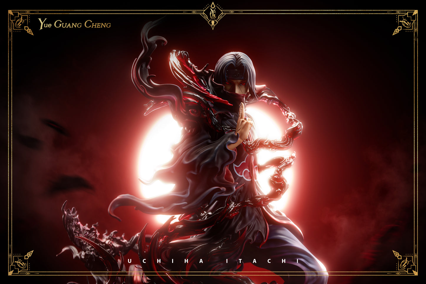 YUE GUANG CHENG STUDIO – NARUTO: UKIYO-E ART STYLE SERIES 1. ITACHI UCHIHA [IN STOCK]