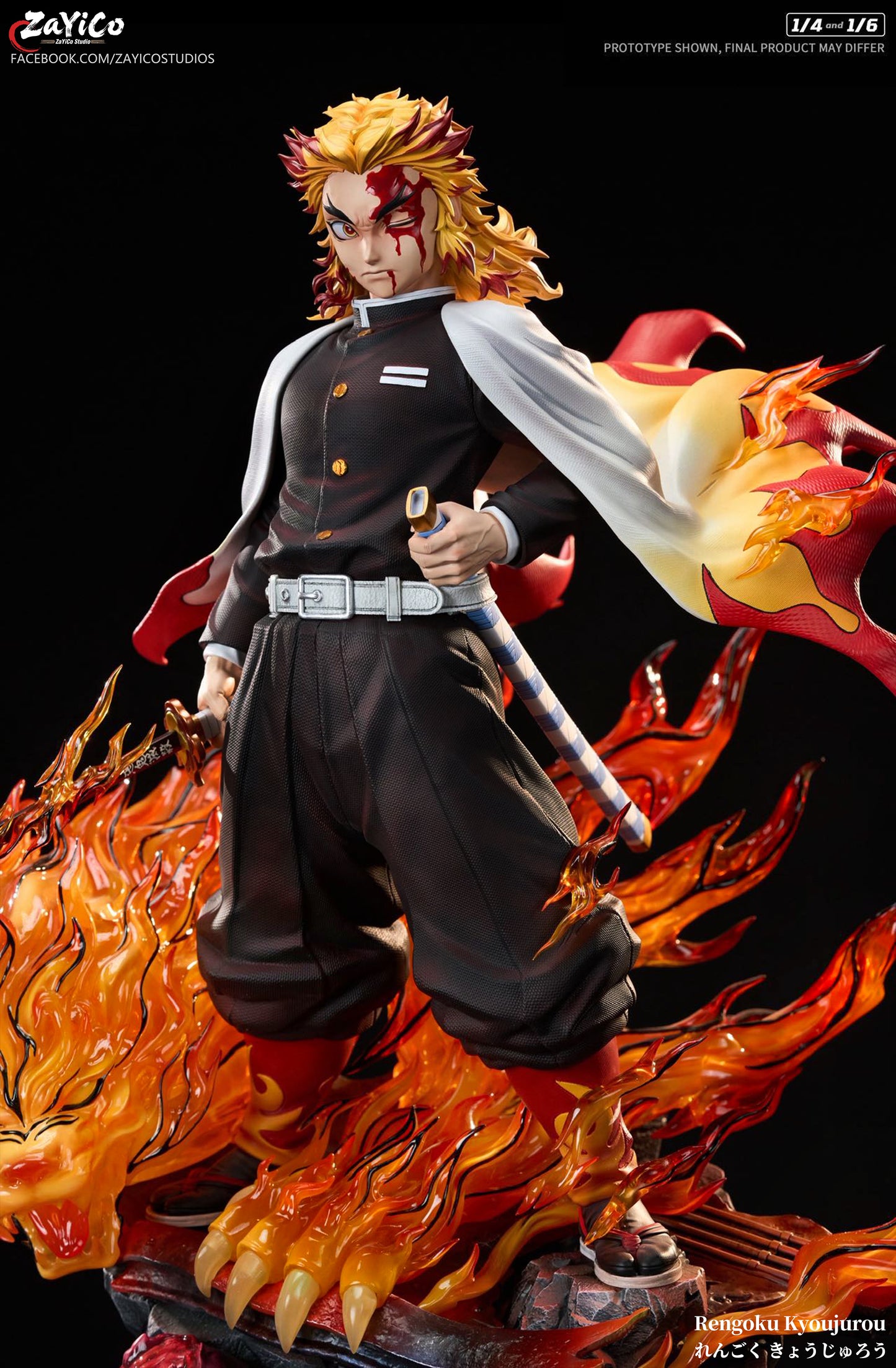 ZAYICO STUDIO – DEMON STUDIO: HASHIRA SERIES 4. FLAME HASHIRA, KYOJURO RENGOKU [PRE-ORDER]