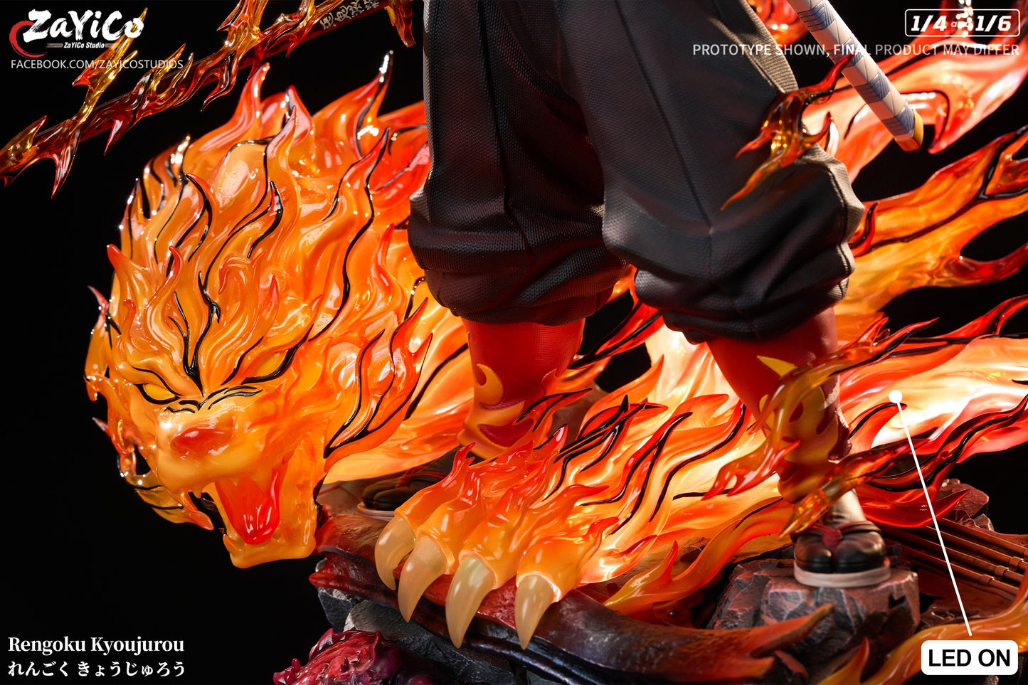 ZAYICO STUDIO – DEMON STUDIO: HASHIRA SERIES 4. FLAME HASHIRA, KYOJURO RENGOKU [PRE-ORDER]