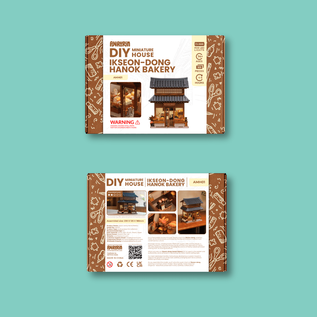 ANAVRIN – IKSEON-DONG HANOK BAKERY MINIATURE HOUSE KIT 12