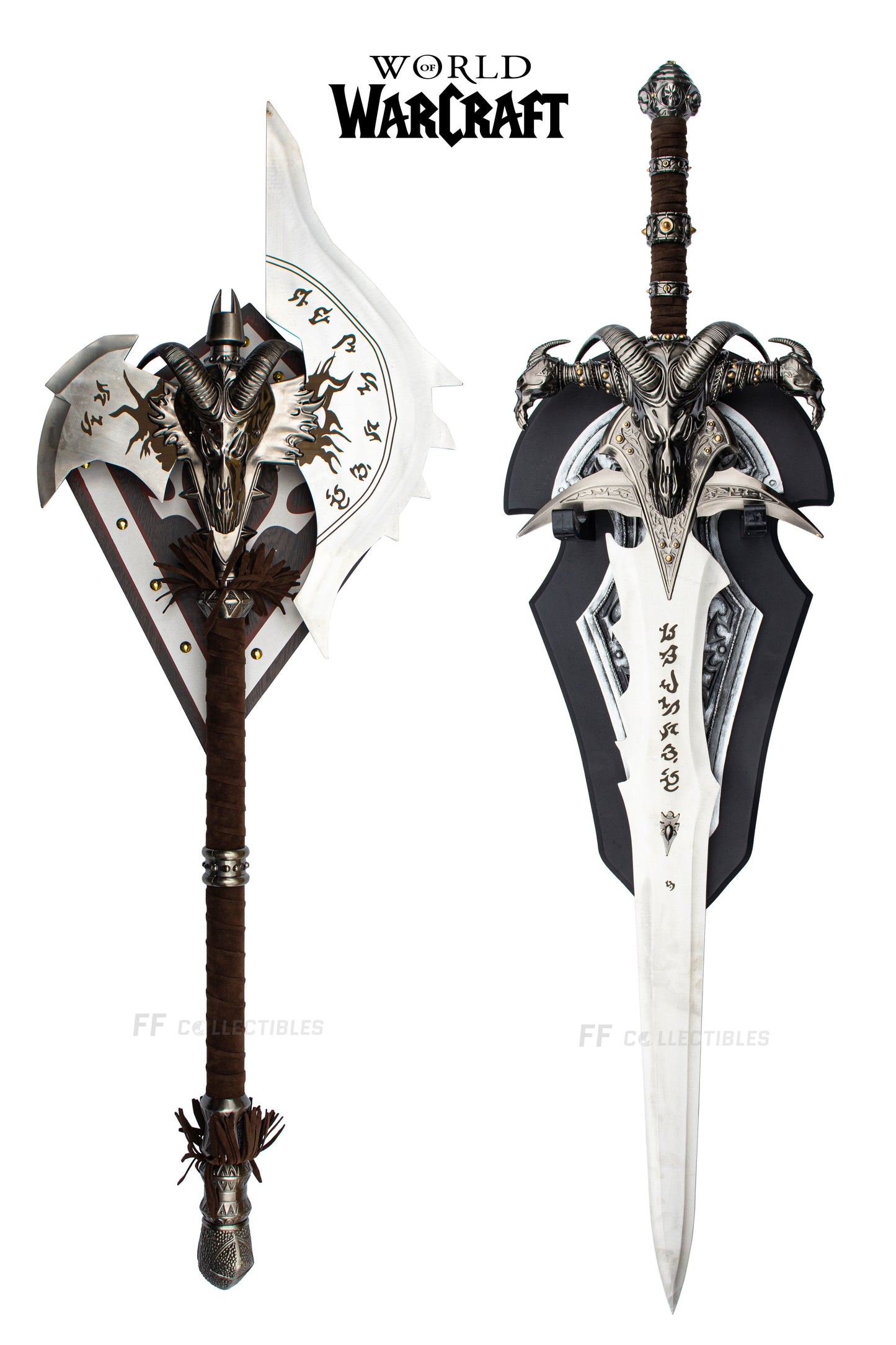 WORLD OF WARCRAFT – FROSTMOURNE AND SHADOWMOURNE SET (with FREE WALL PLAQUES)