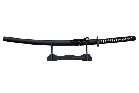 SENJUTSU, THE ART OF WAR - HAND FORGED CARBON STEEL JAPANESE KATANA (with FREE sword stand)