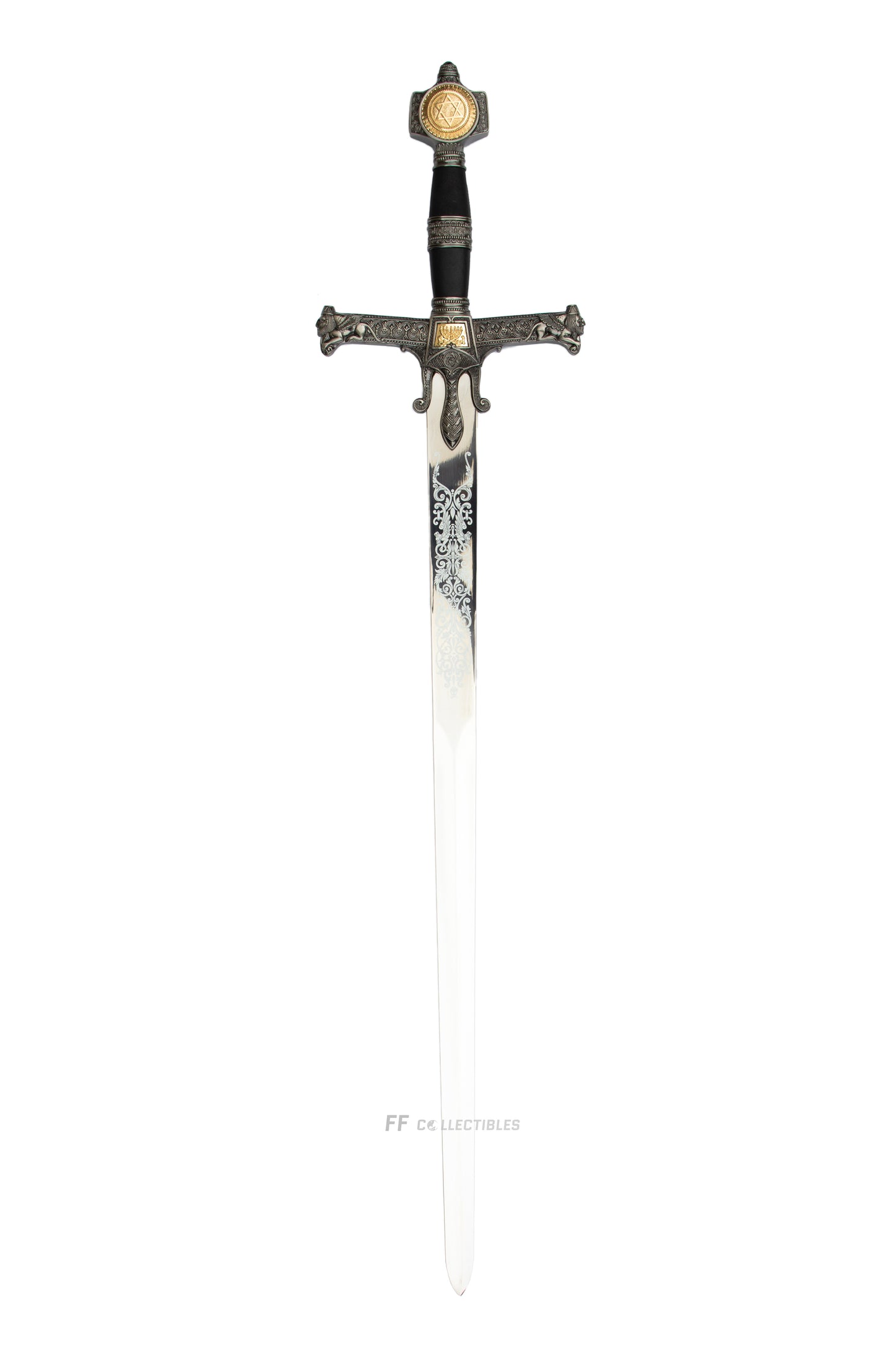 SWORD OF SOLOMON, MEDIEVAL KNIGHTS TEMPLAR CRUSADER SWORD (with FREE wall plaque)