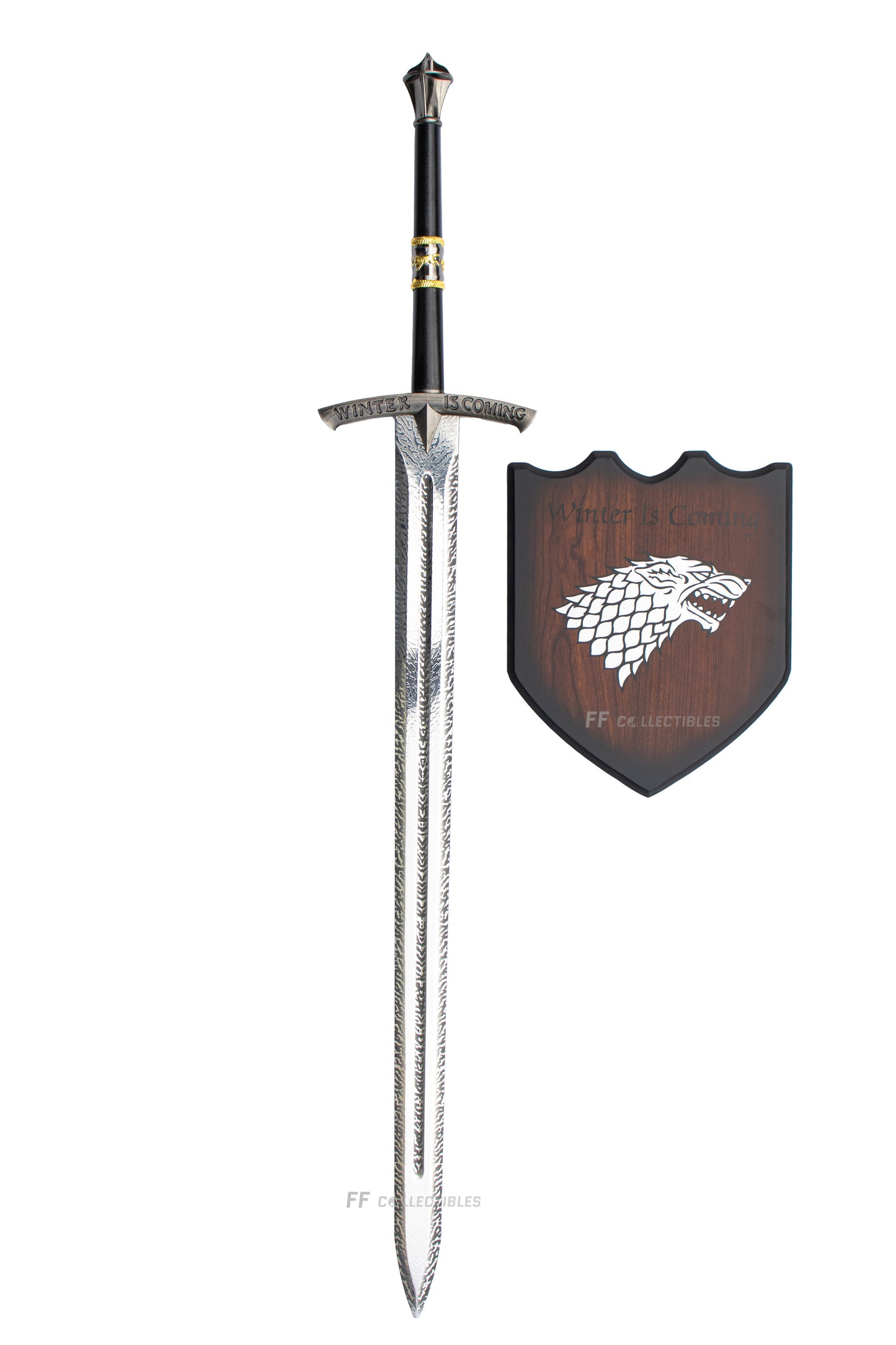 GAME OF THRONES - ICE, EDDARD STARK'S SWORD (BOOK EDITION with FREE wall plaque)