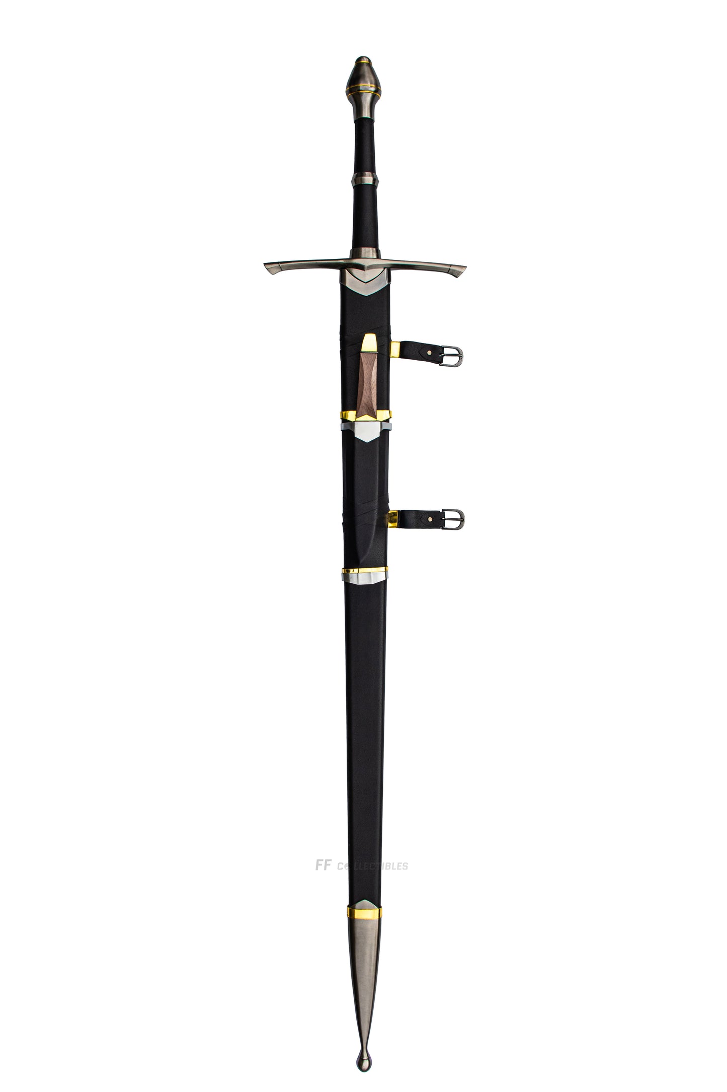 LORD OF THE RINGS - STRIDER'S RANGER SWORD with SCABBARD/DAGGER (+ WALL PLAQUE)