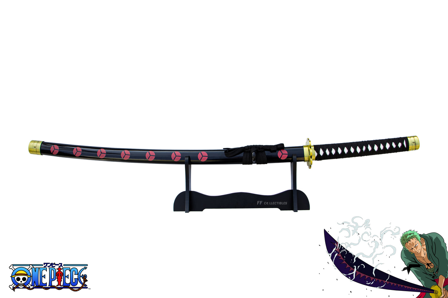 ONE PIECE – SHUSUI, THE SWORD OF RORONOA ZORO (w FREE sword stand)