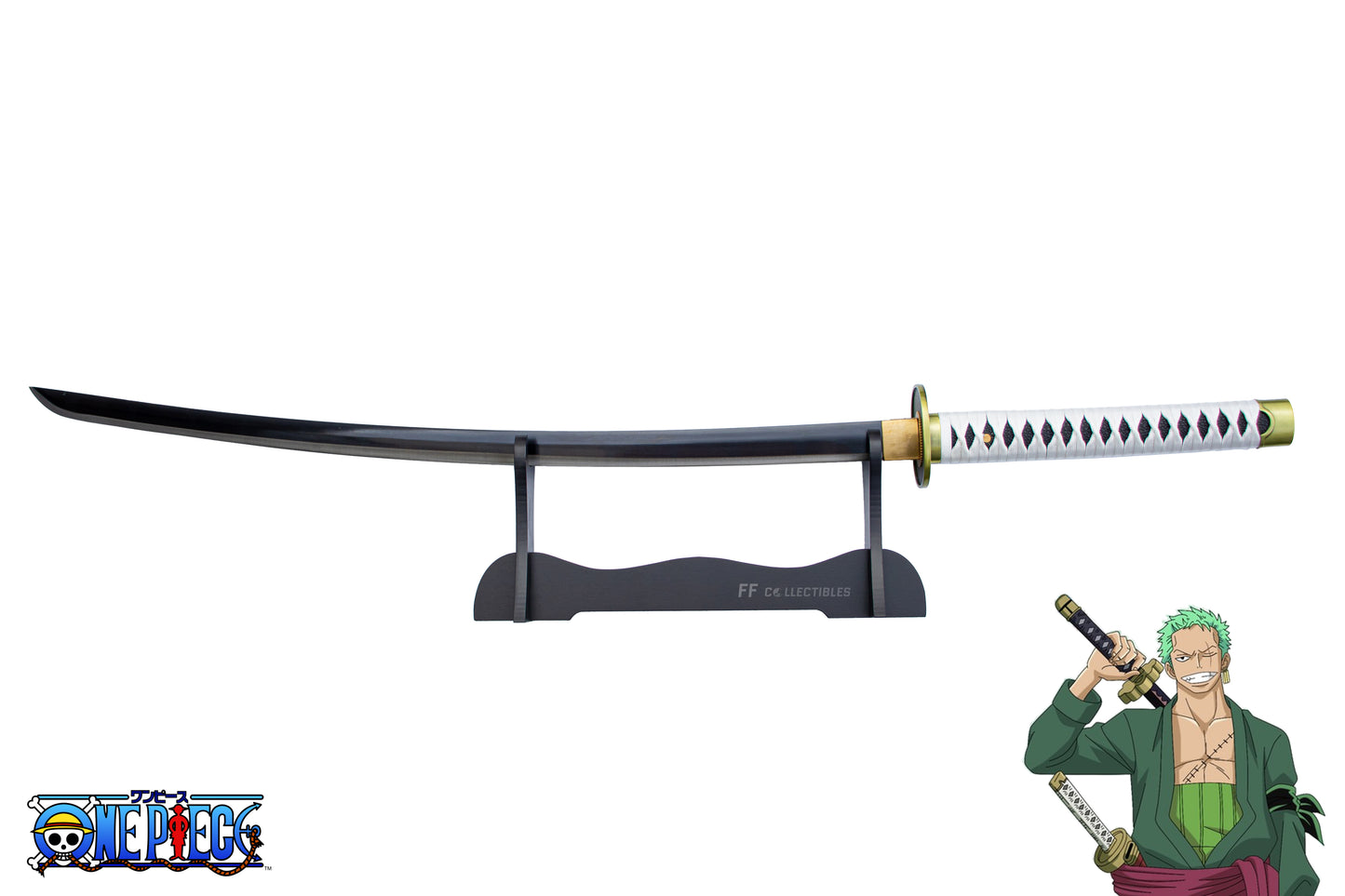 ONE PIECE – ENMA, THE SWORD OF RORONOA ZORO (w FREE sword stand) – FF  COLLECTIBLES