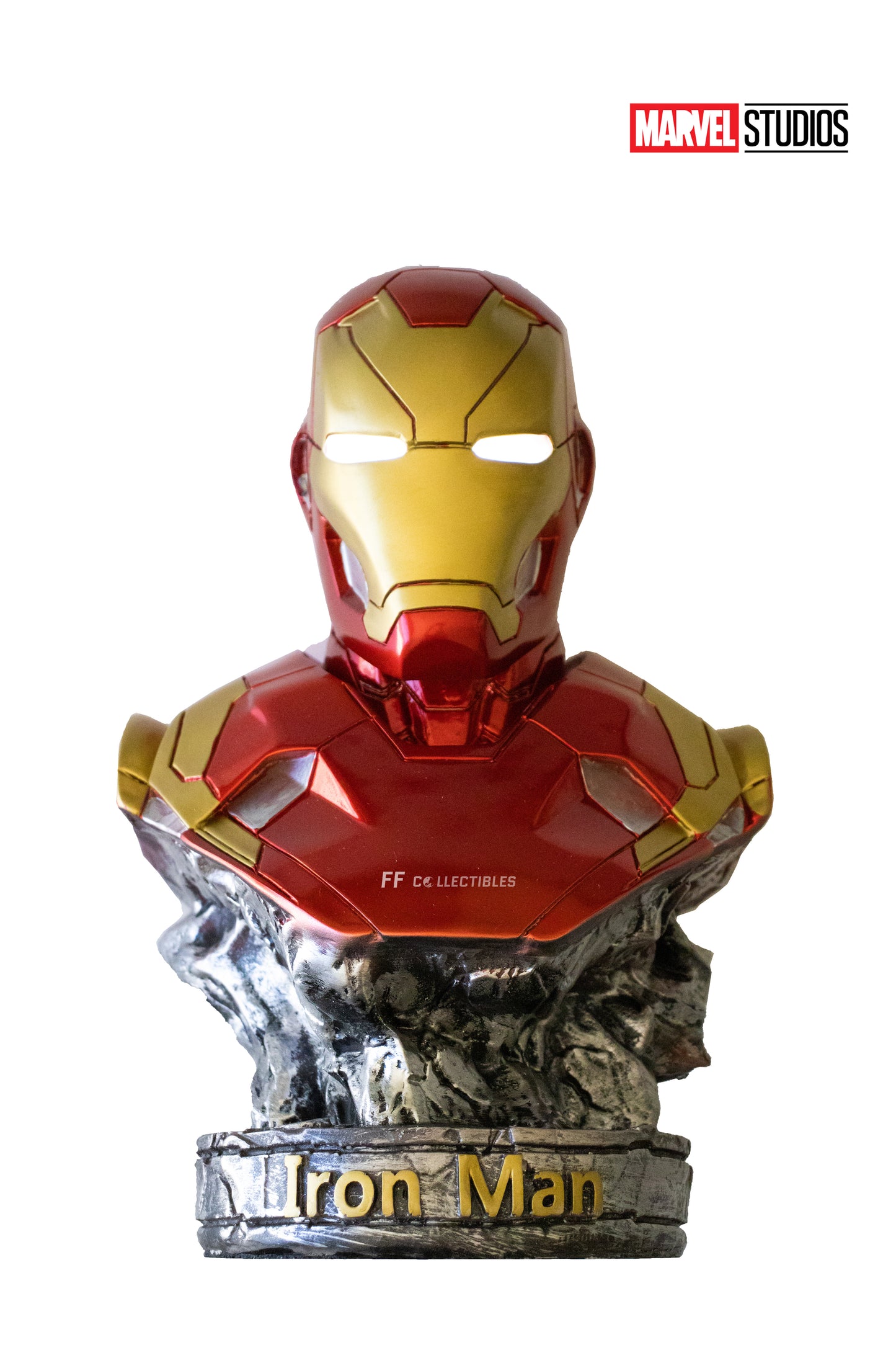 MARVEL'S AVENGERS - IRON MAN MARK46 MODEL STATUE FIGURE (RESIN REPLICA w LED)