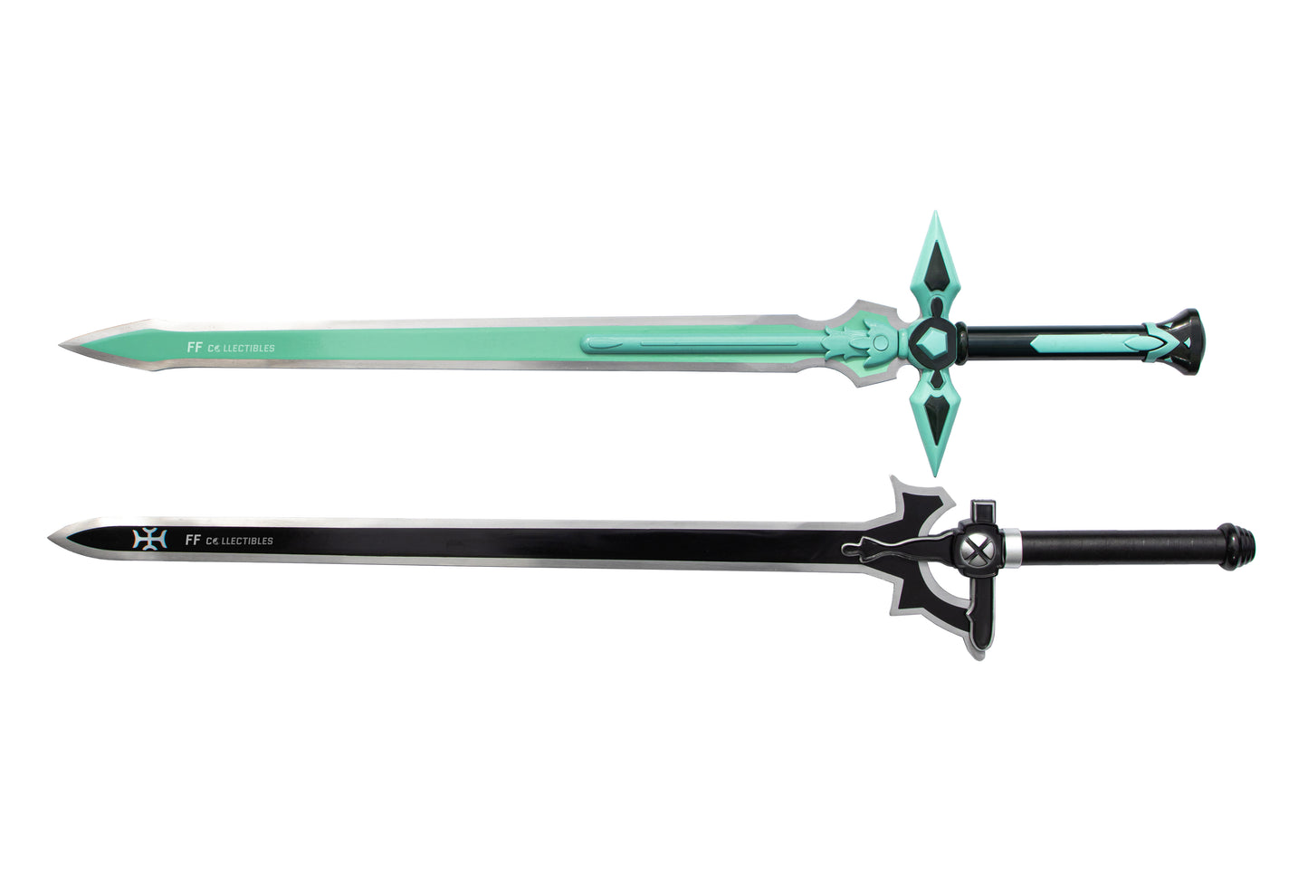 SWORD ART ONLINE - THE ELUCIDATOR AND DARK REPULSER SET (with FREE double sword stand)