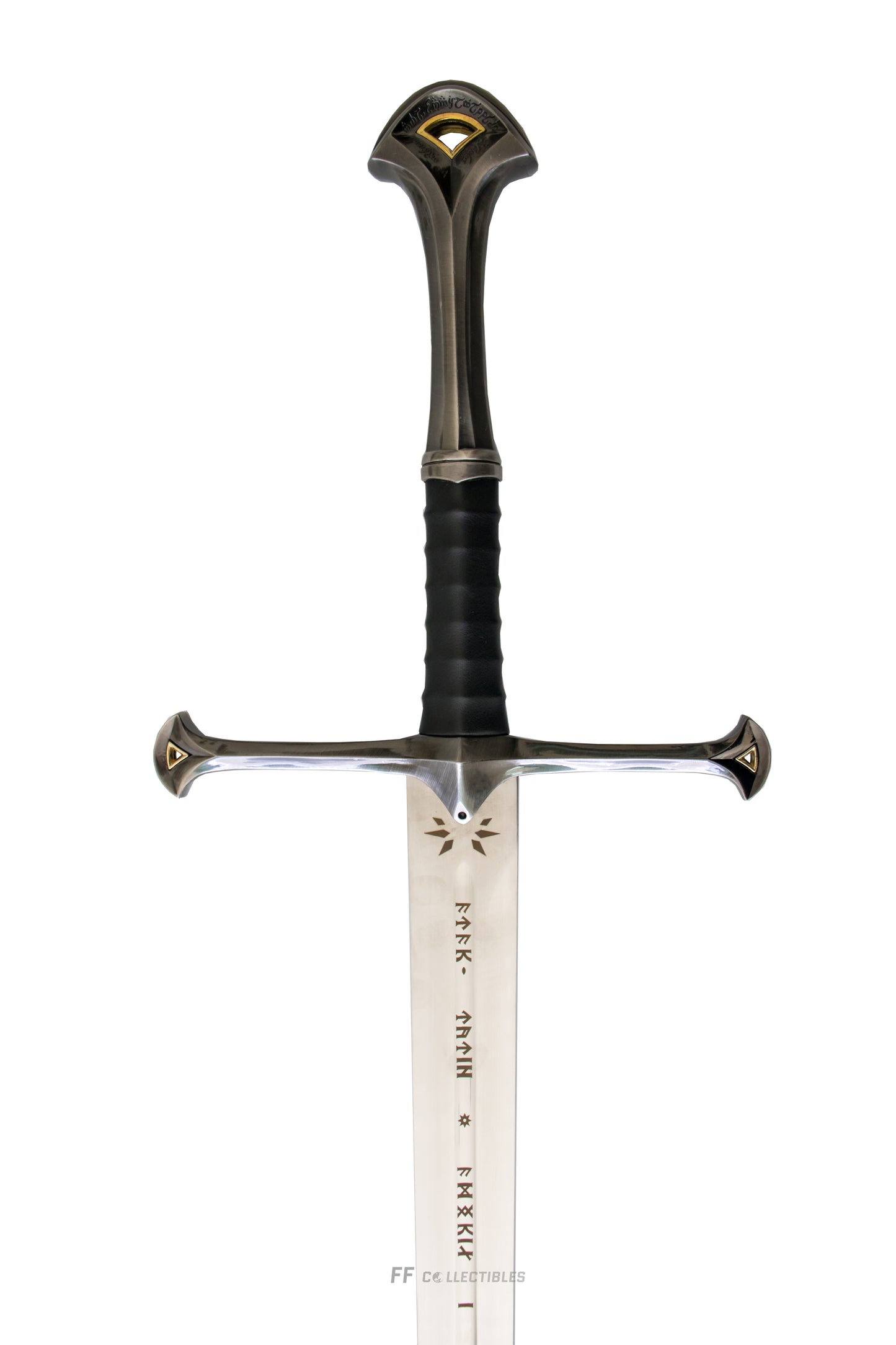 LORD OF THE RINGS- ANDURIL, FLAME OF THE WEST, SWORD OF ARAGORN (FREE stand inc)