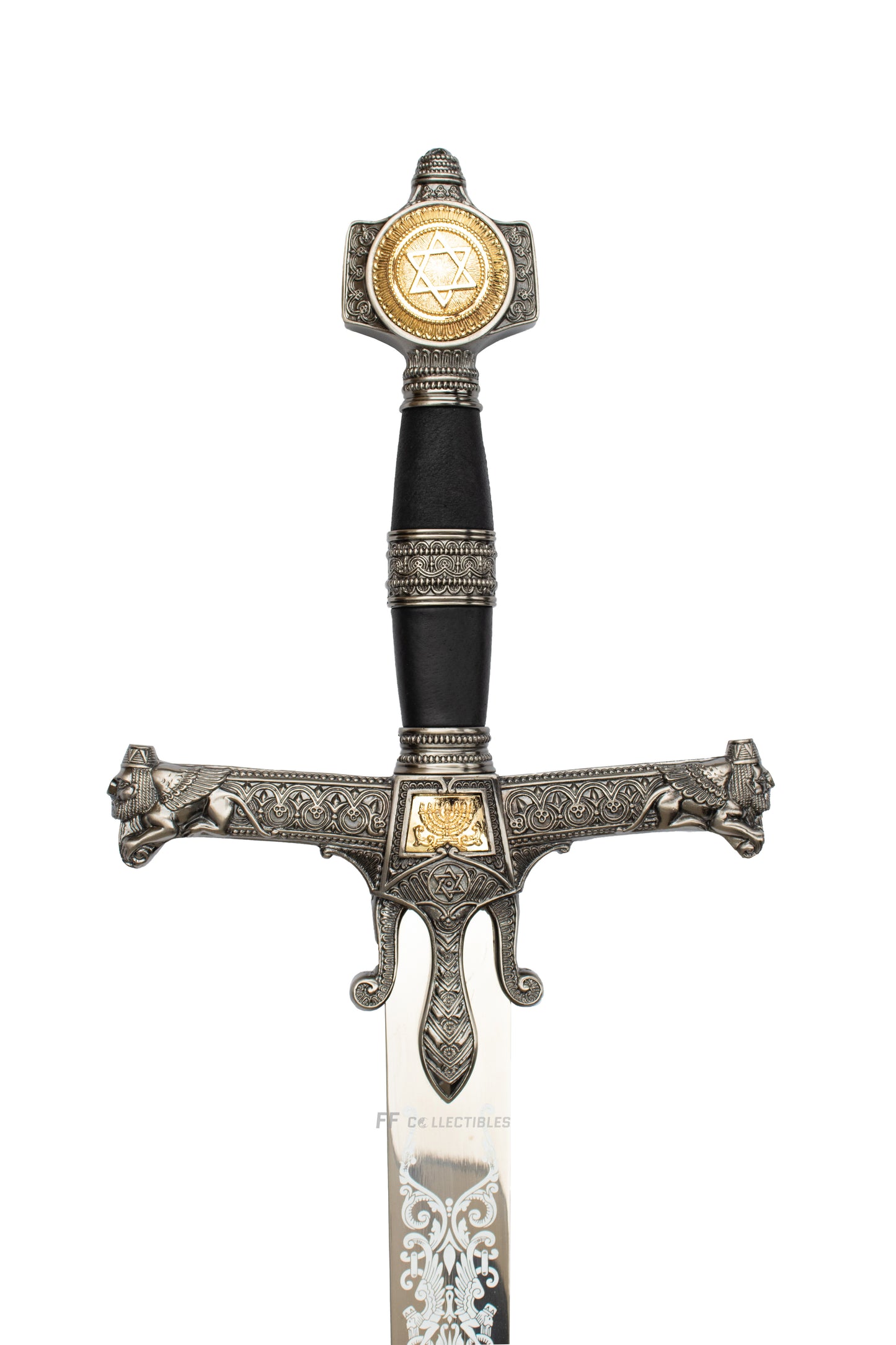 SWORD OF SOLOMON, MEDIEVAL KNIGHTS TEMPLAR CRUSADER SWORD (with FREE wall plaque)