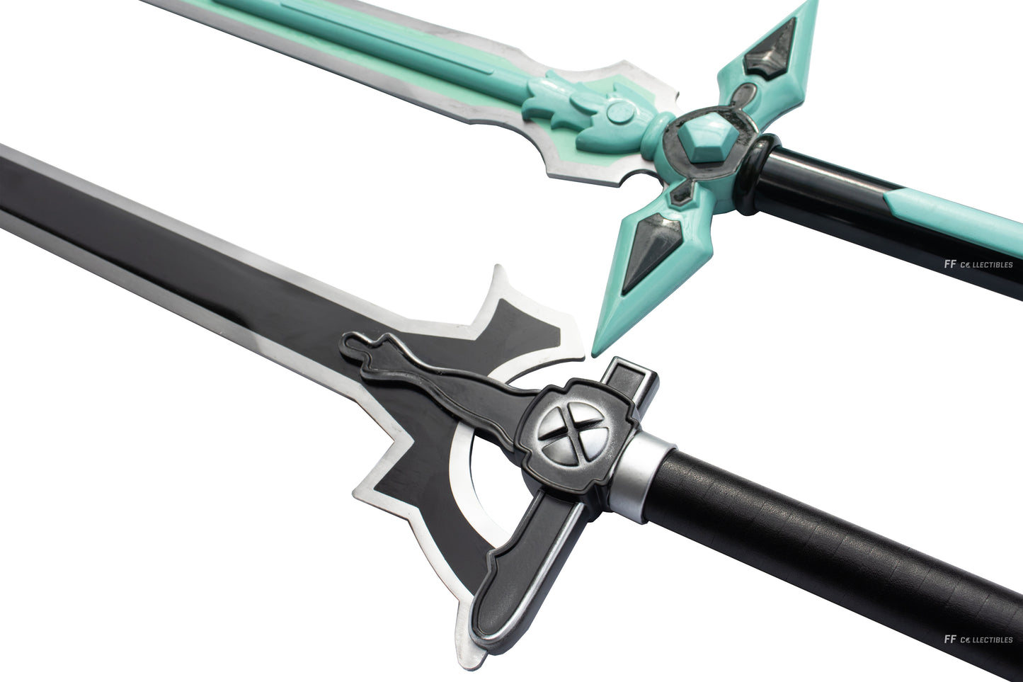 SWORD ART ONLINE - THE ELUCIDATOR AND DARK REPULSER SET (with FREE double sword stand)