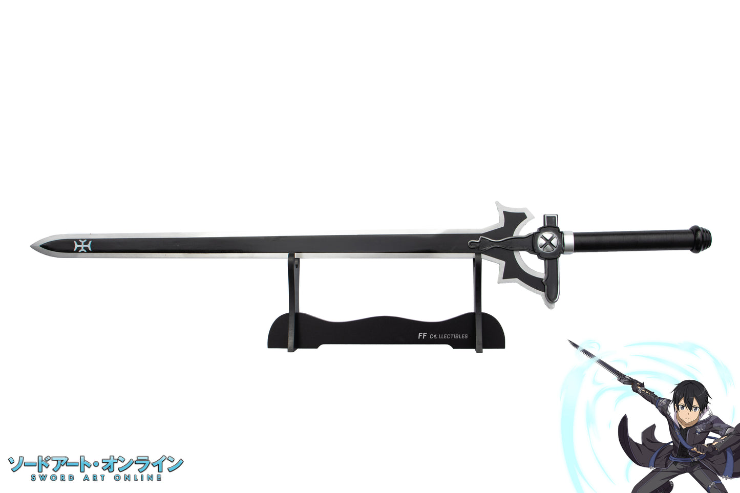 SWORD ART ONLINE - KIRITO'S SWORD, THE ELUCIDATOR (w FREE sword stand)