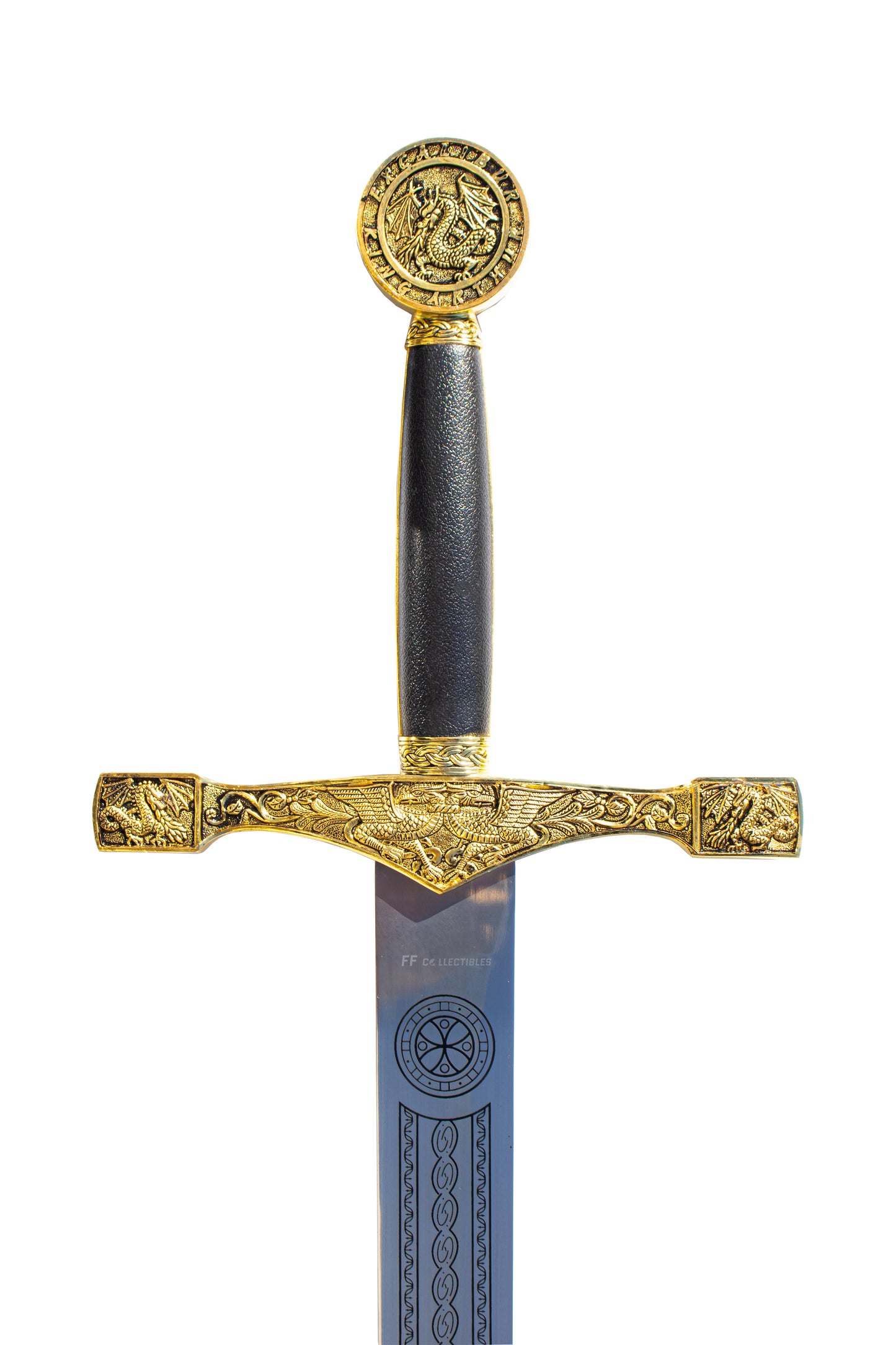 SWORD OF KING ARTHUR - EXCALIBUR (with FREE wall plaque, LIMITED GOLD EDITION)