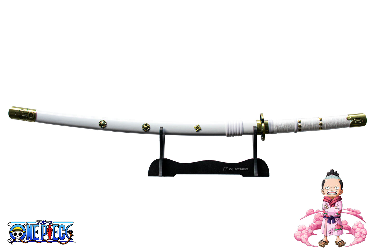 ONE PIECE – AME NO HABAKIRI, THE SWORD OF KOZUKI MOMONOSUKE (w FREE sword stand)