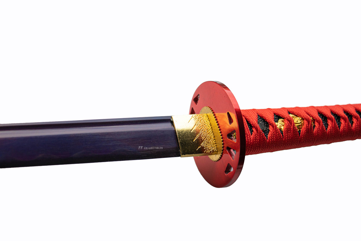 AKA MURASAKI, RED AND PURPLE - HAND FORGED CARBON STEEL JAPANESE KATANA (with FREE sword stand)