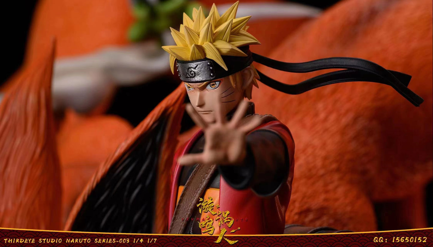 THIRD EYE STUDIO – NARUTO: SAGE MODE NARUTO UZUMAKI AND NINE TAILS KURAMA [IN STOCK]
