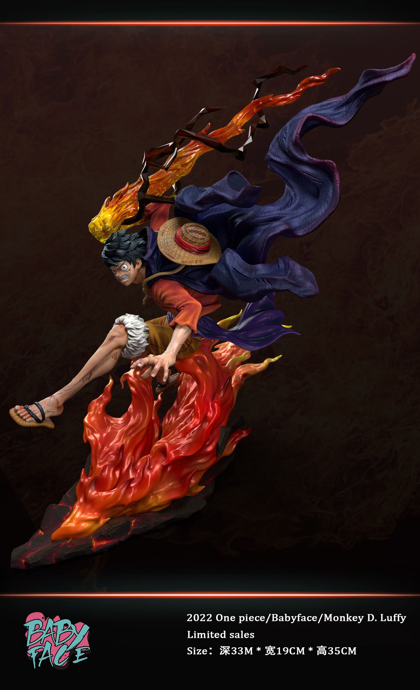 BABY FACE STUDIO – ONE PIECE: RED HAWK LUFFY [DISCONTINUED]