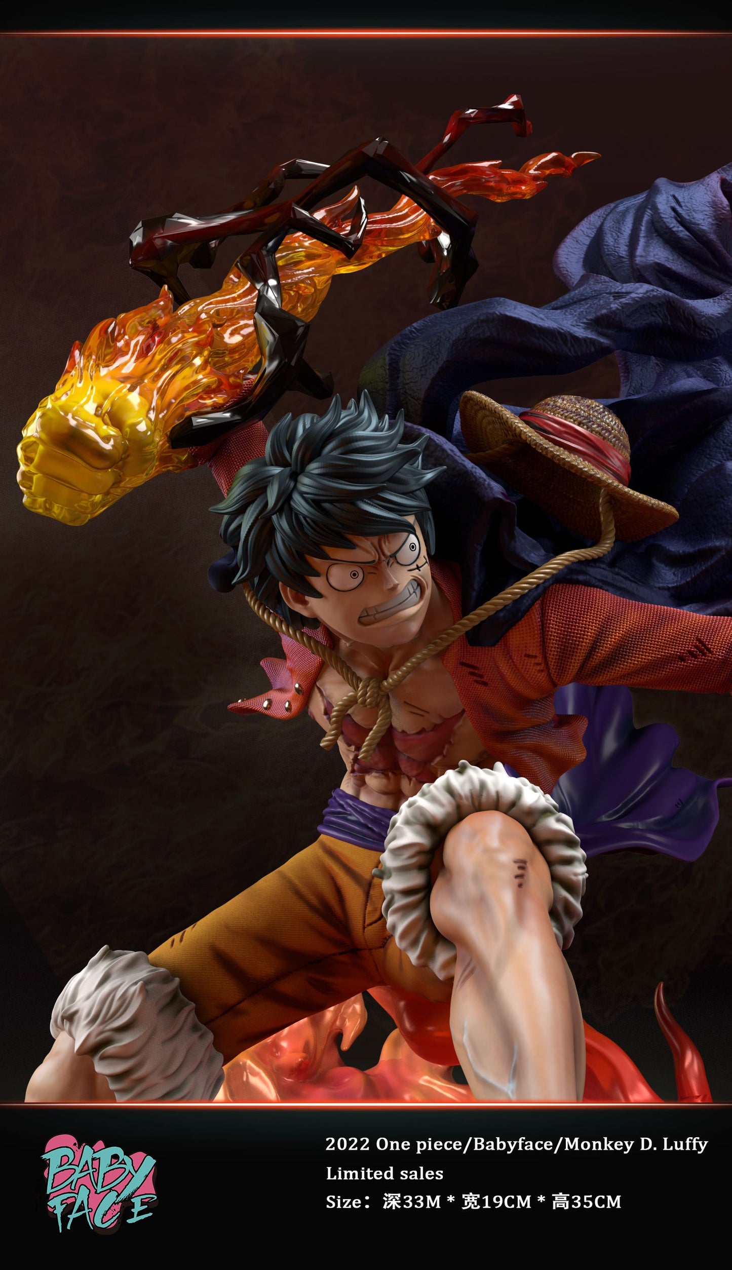 BABY FACE STUDIO – ONE PIECE: RED HAWK LUFFY [DISCONTINUED]