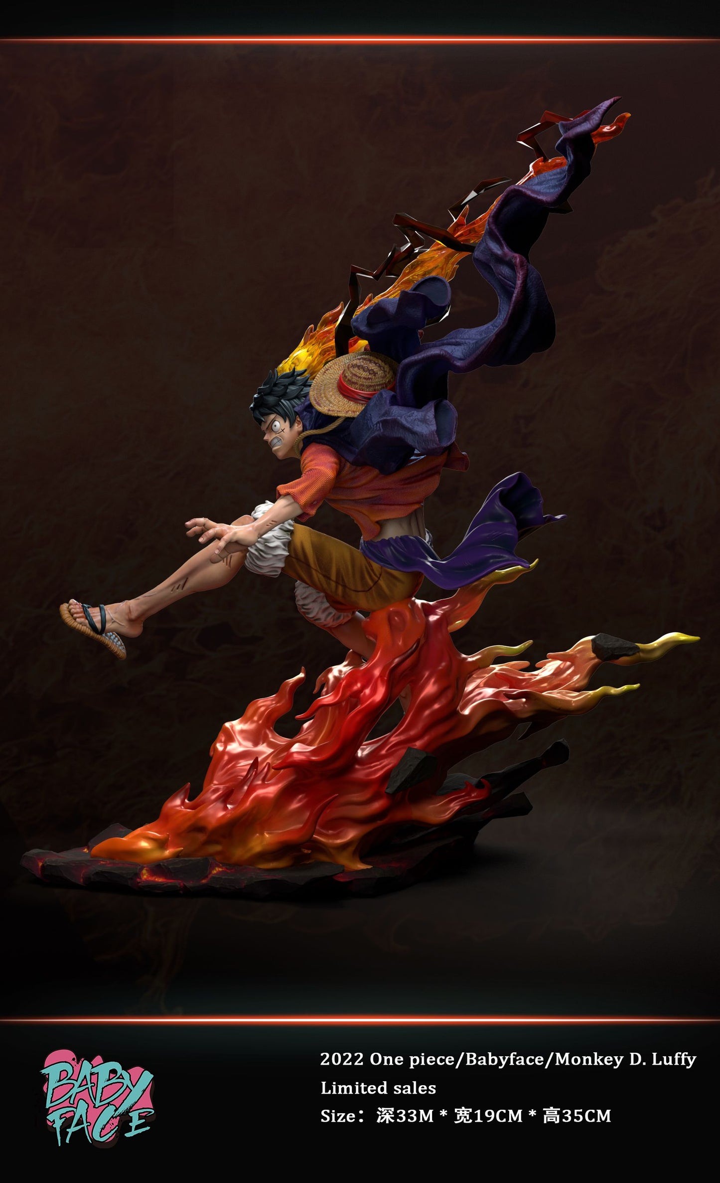 BABY FACE STUDIO – ONE PIECE: RED HAWK LUFFY [DISCONTINUED]