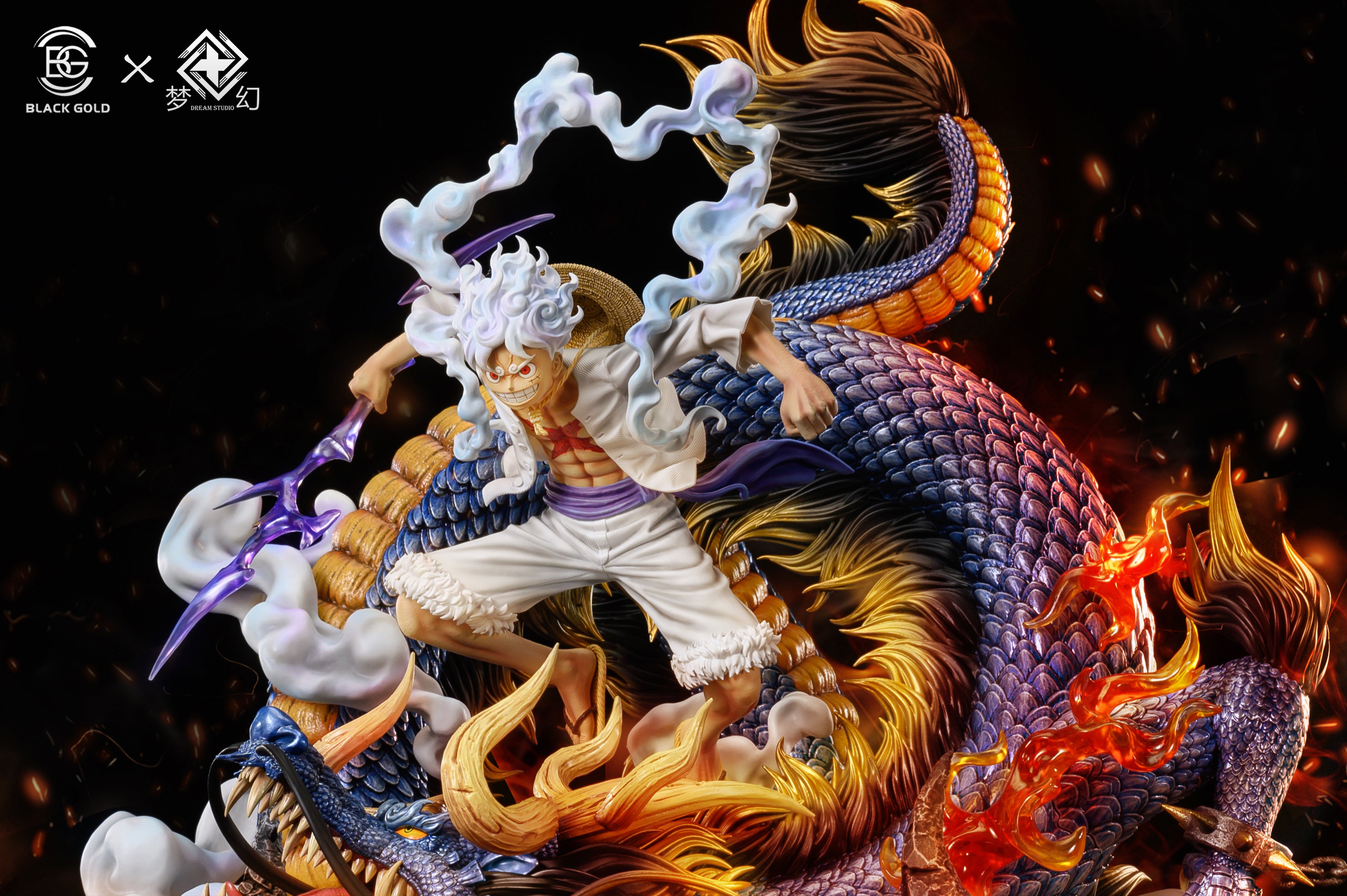 BLACK GOLD STUDIO ONE PIECE RAID ON ONIGASHIMA ARC NIKA LUFFY AND ZORO SOLD OUT