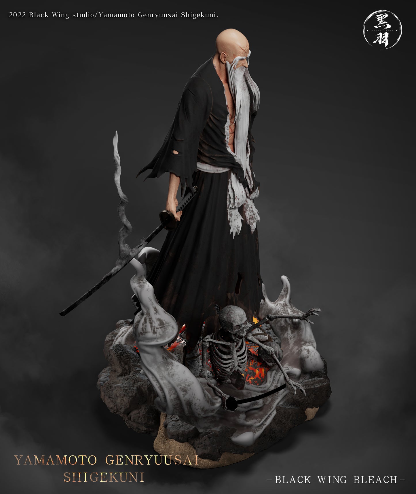 BLACK WING STUDIO – BLEACH: 1ST DIVISION CAPTAIN GENRYUSAI YAMAMOTO [IN STOCK]