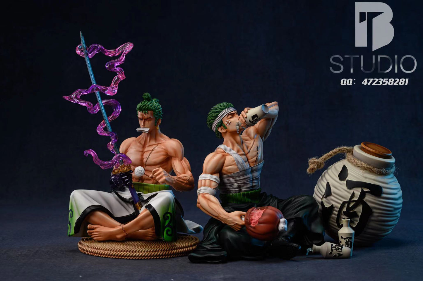 BT STUDIO – ONE PIECE: SITTING POSE SERIES DRINKING ZORO [SOLD OUT]