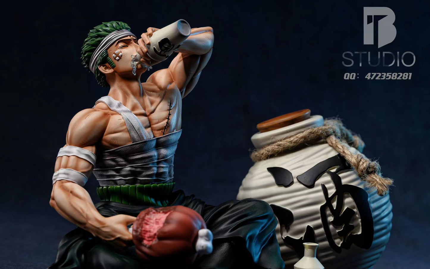 BT STUDIO – ONE PIECE: SITTING POSE SERIES DRINKING ZORO [SOLD OUT]