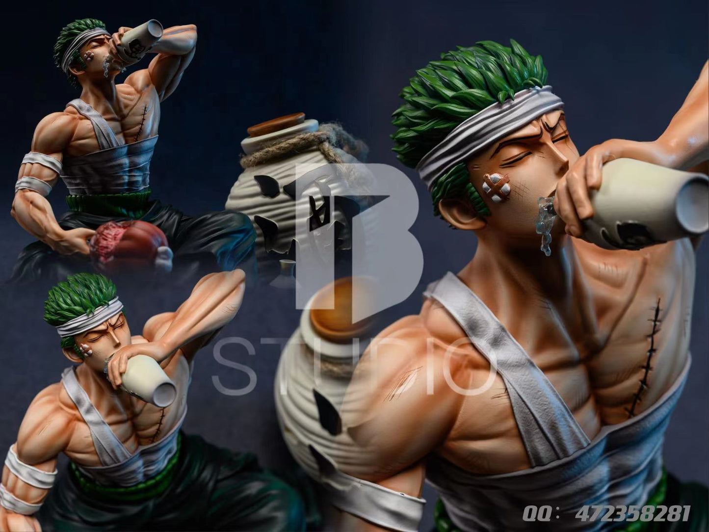BT STUDIO – ONE PIECE: SITTING POSE SERIES DRINKING ZORO [SOLD OUT]