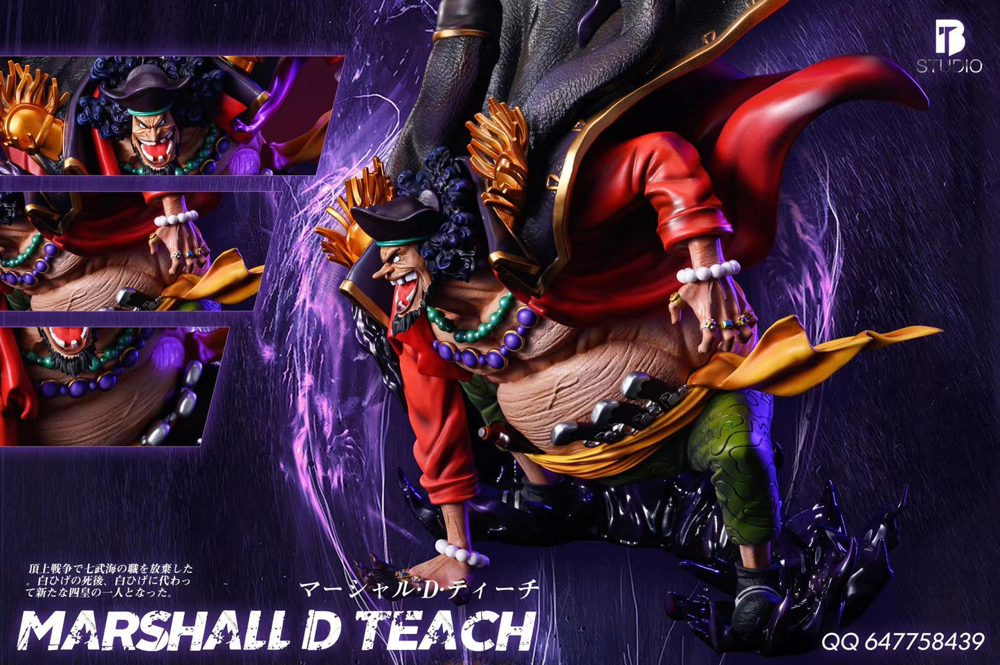 BT STUDIO – ONE PIECE: “POP MAX” MARINEFORD ARC BLACKBEARD, MARSHALL D. TEACH [IN STOCK]