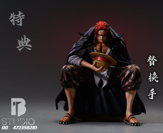 BT STUDIO – ONE PIECE: FOUR EMPERORS, SITTING POSE SERIES RED-HAIRED SHANKS [IN STOCK]