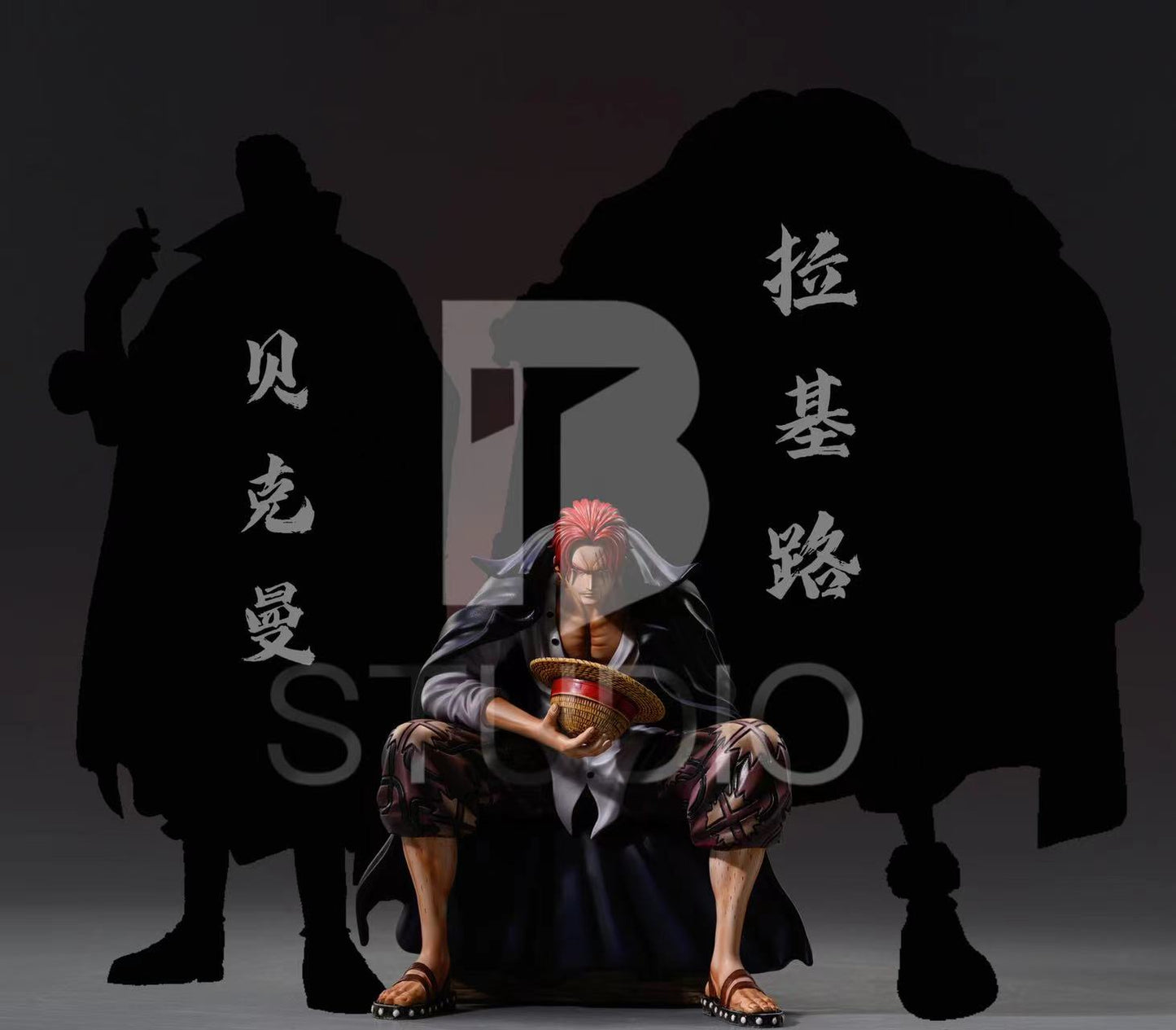 BT STUDIO – ONE PIECE: FOUR EMPERORS, SITTING POSE SERIES RED-HAIRED SHANKS [IN STOCK]
