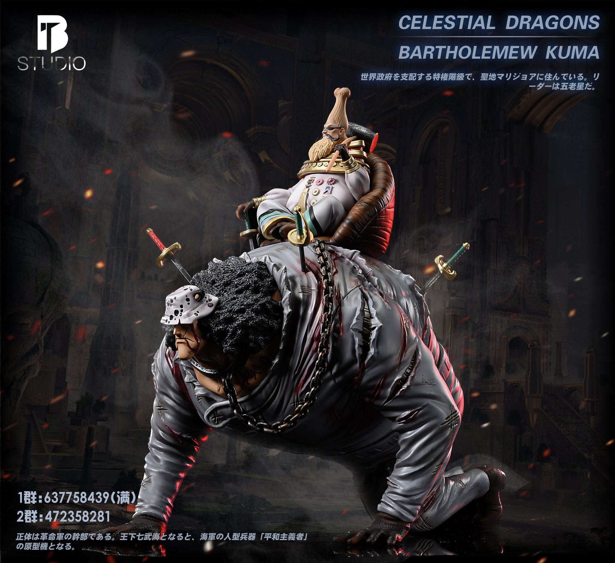 BT STUDIO ONE PIECE ICONIC SCENE SERIES, CELESTIAL DRAGON SLAVE, BA