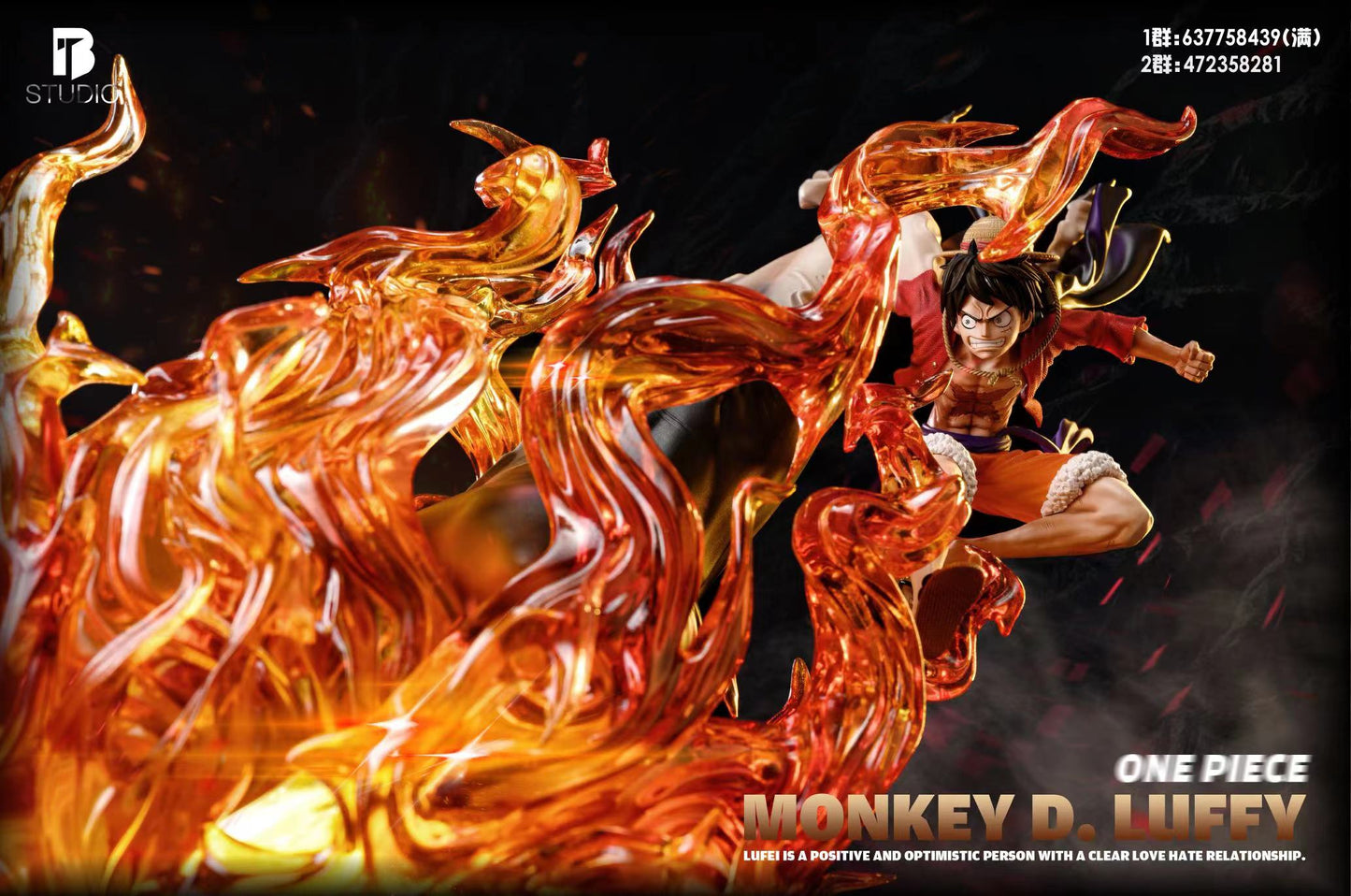 BT STUDIO – ONE PIECE: RED ROC LUFFY [IN STOCK]