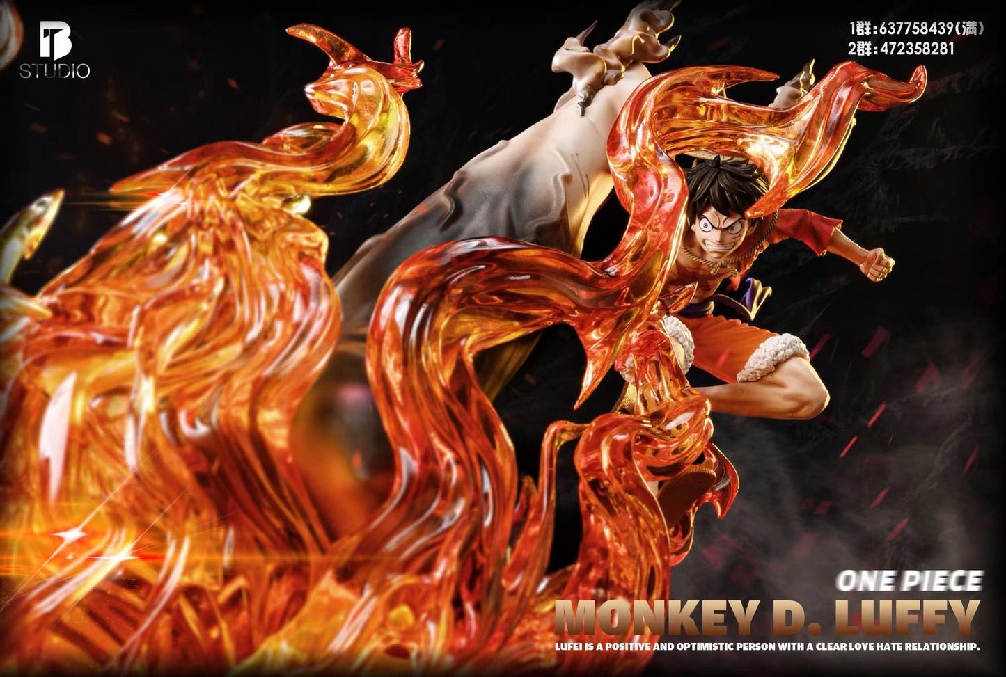 BT STUDIO – ONE PIECE: RED ROC LUFFY [IN STOCK]
