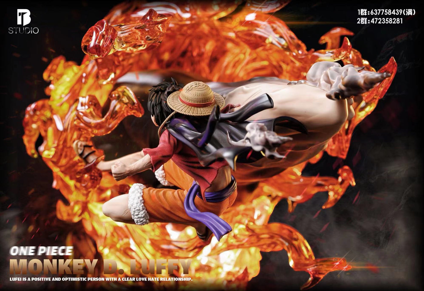 BT STUDIO – ONE PIECE: RED ROC LUFFY [IN STOCK]