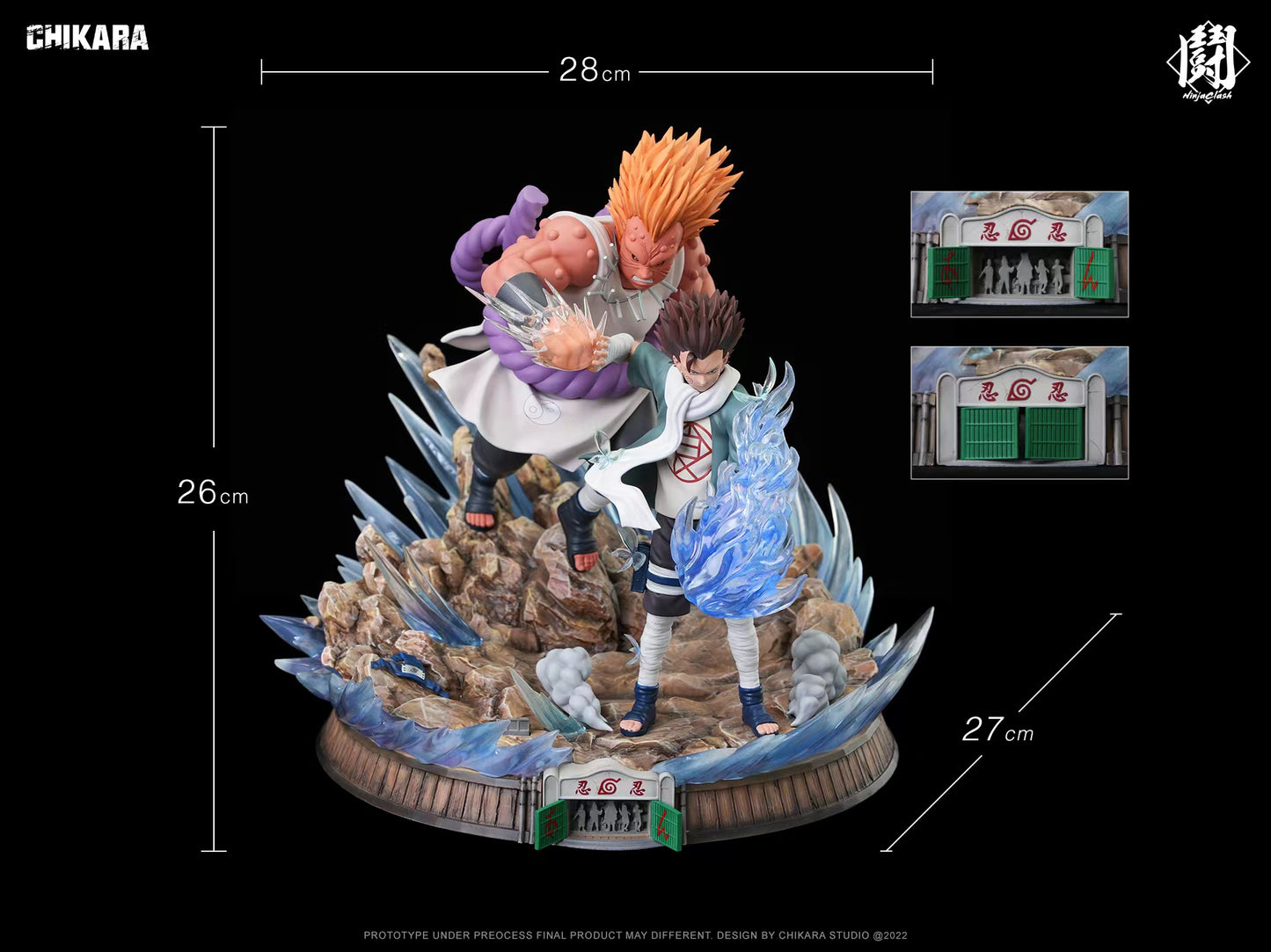 CHIKARA STUDIO – NARUTO: CHOJI AKIMICHI VS JIROBO [IN STOCK]