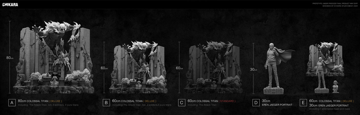 CHIKARA STUDIO – ATTACK ON TITAN: TITAN SERIES, COLOSSAL TITAN [SOLD OUT]