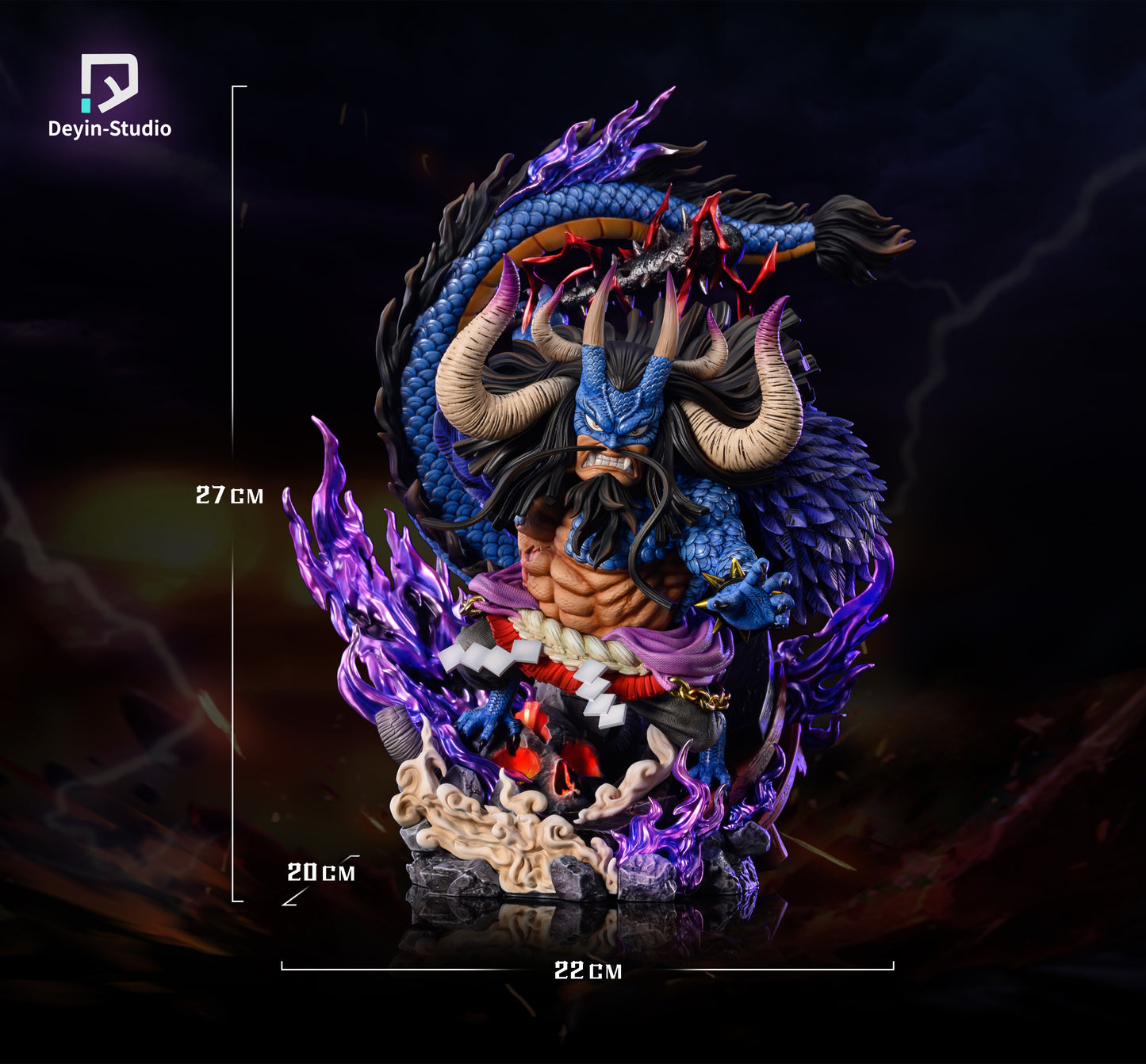 DEYIN STUDIO – ONE PIECE: FOUR EMPEROR SERIES, HYBRID HUMAN-BEAST FORM KAIDO [PRE-ORDER]