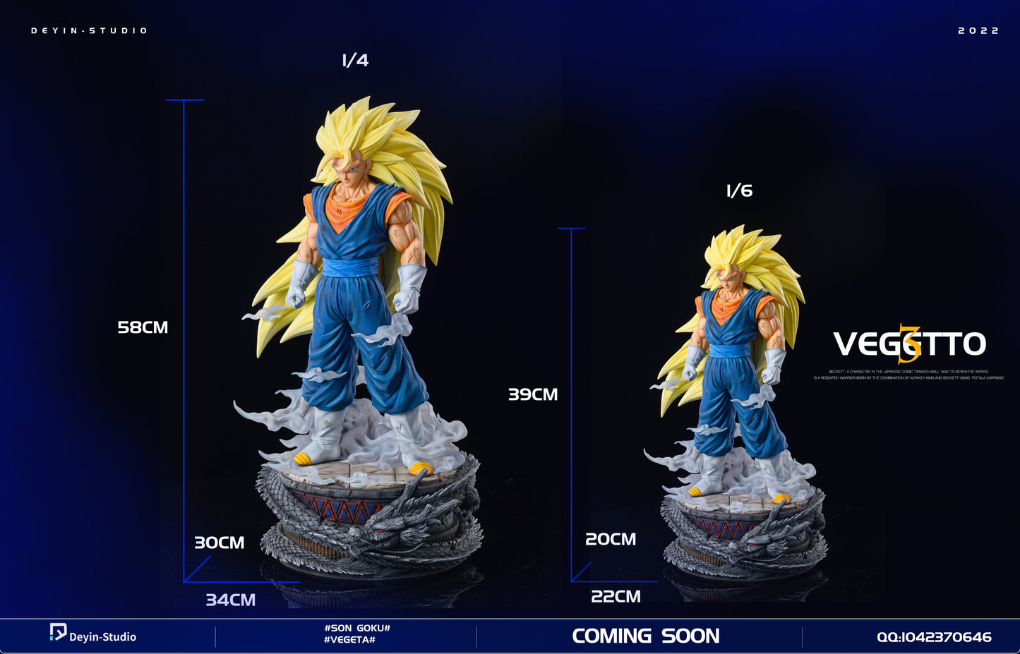 DEYIN STUDIO – DRAGON BALL Z: SUPER SAIYAN 3 VEGETTO [SOLD OUT]