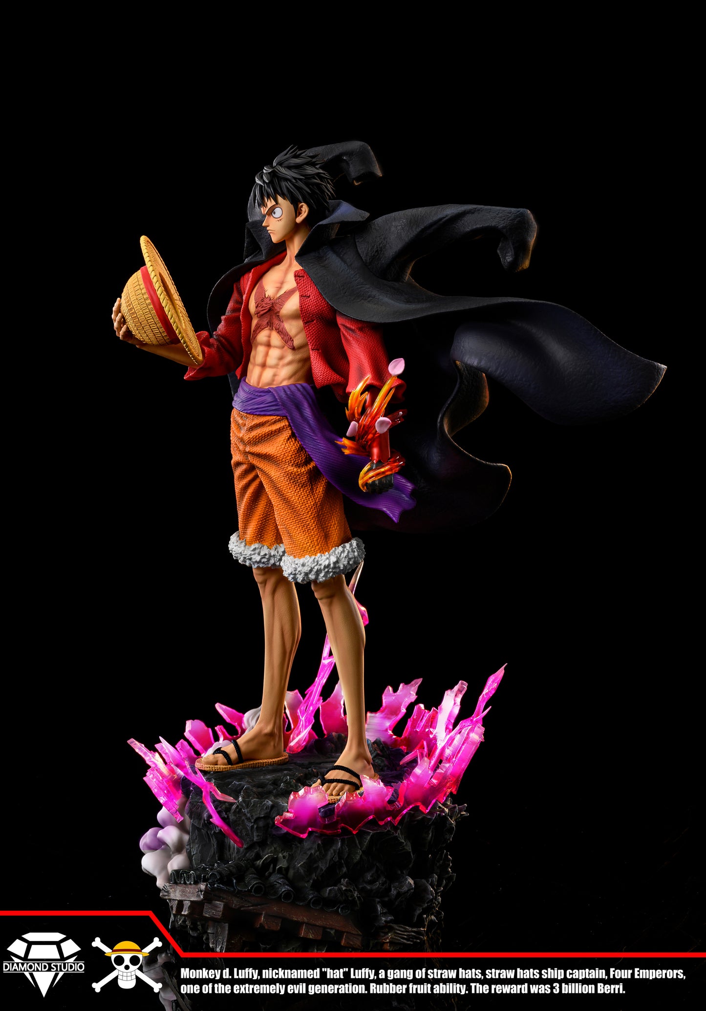 DIAMOND STUDIO – ONE PIECE: STANDING SERIES, RYUO HAKI LUFFY AND FLAME EMPEROR SABO [IN STOCK]
