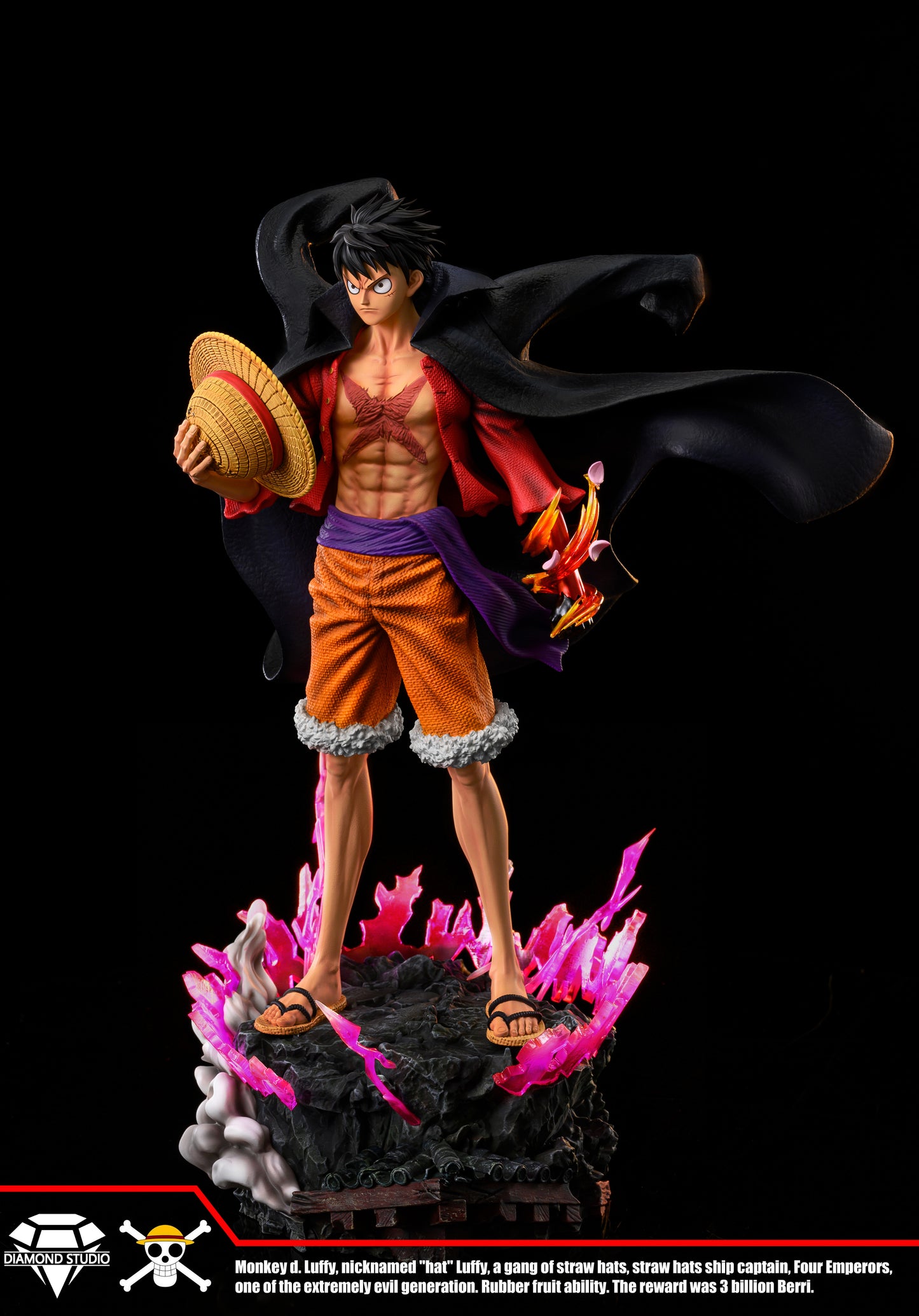 DIAMOND STUDIO – ONE PIECE: STANDING SERIES, RYUO HAKI LUFFY AND FLAME EMPEROR SABO [IN STOCK]
