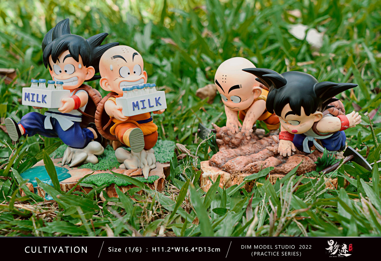 DIM MODEL STUDIO – DRAGON BALL Z: CHILDHOOD TRAINING SERIES 2. GOKU AND KRILLIN DIGGING [SOLD OUT]