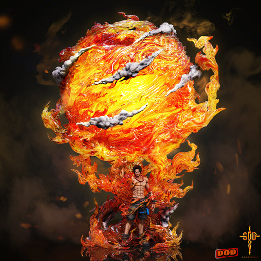 DOD x GOD STUDIO – ONE PIECE: HIGH-END CUSTOM SERIES 1. FLAME EMPEROR ACE [IN STOCK]