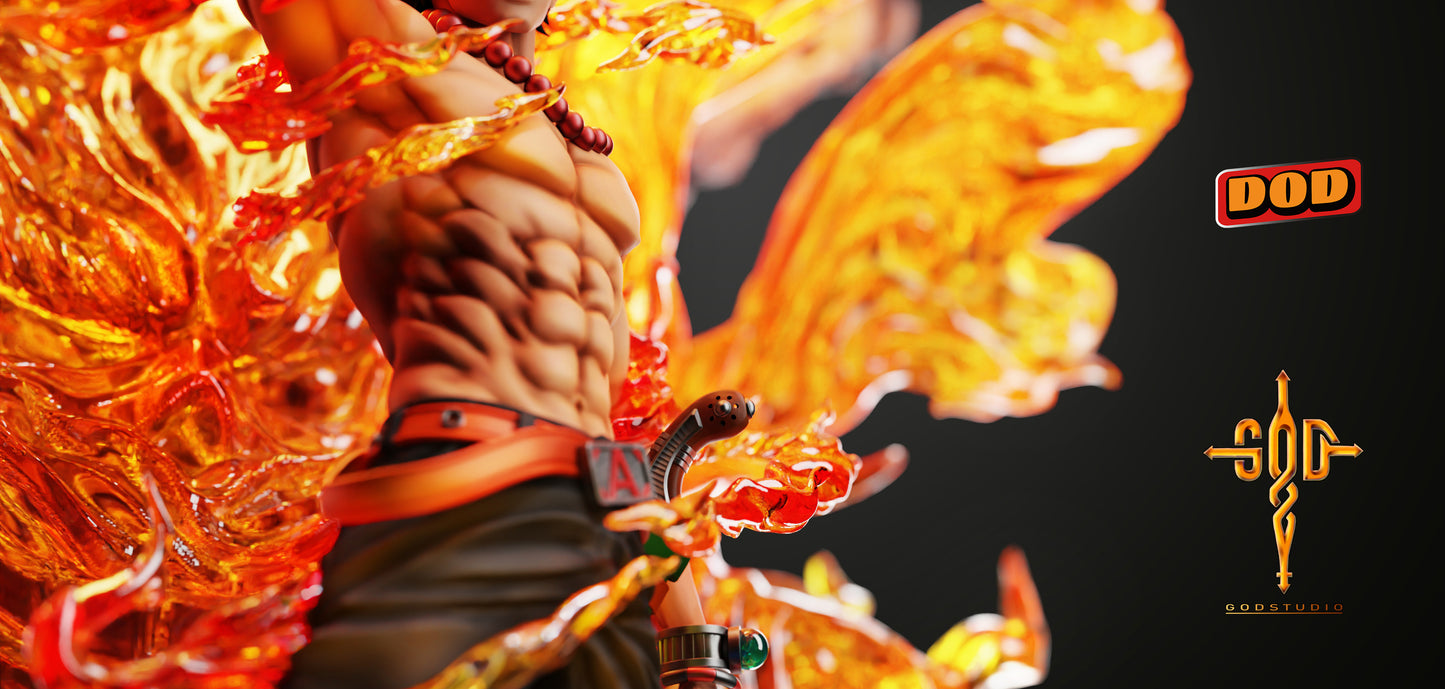 DOD x GOD STUDIO – ONE PIECE: HIGH-END CUSTOM SERIES 1. FLAME EMPEROR ACE [SOLD OUT]