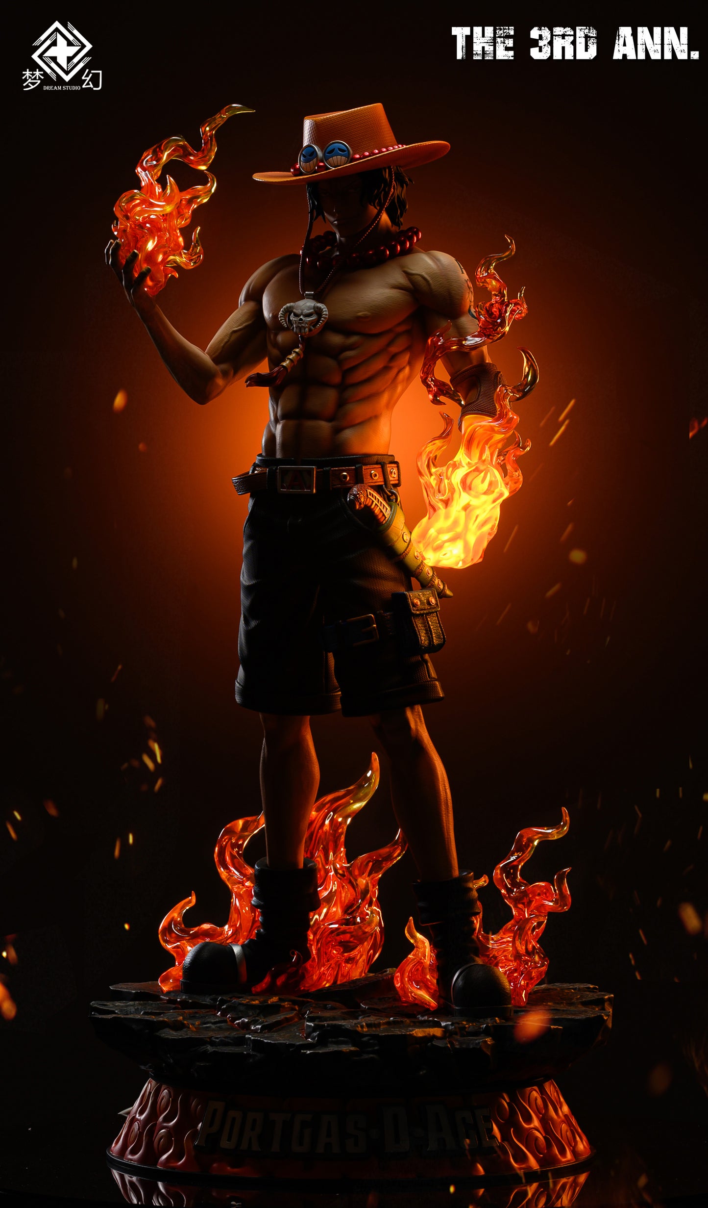 DREAM STUDIO – ONE PIECE: 3RD ANNIVERSARY PORTGAS D. ACE 1/3 [SOLD OUT]